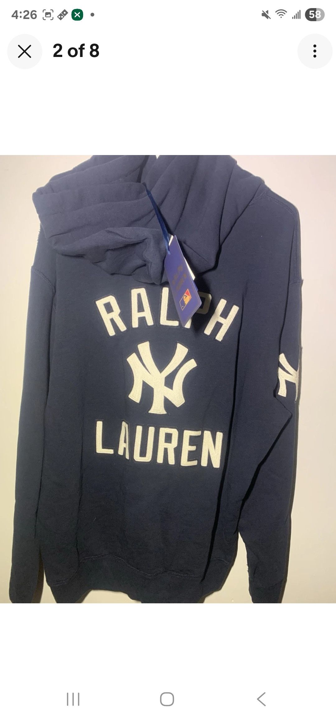 Polo Ralph Lauren Men Polo Yankees hoodie sweater sz XL Size US XL / EU 56 / 4 - 2 Thumbnail