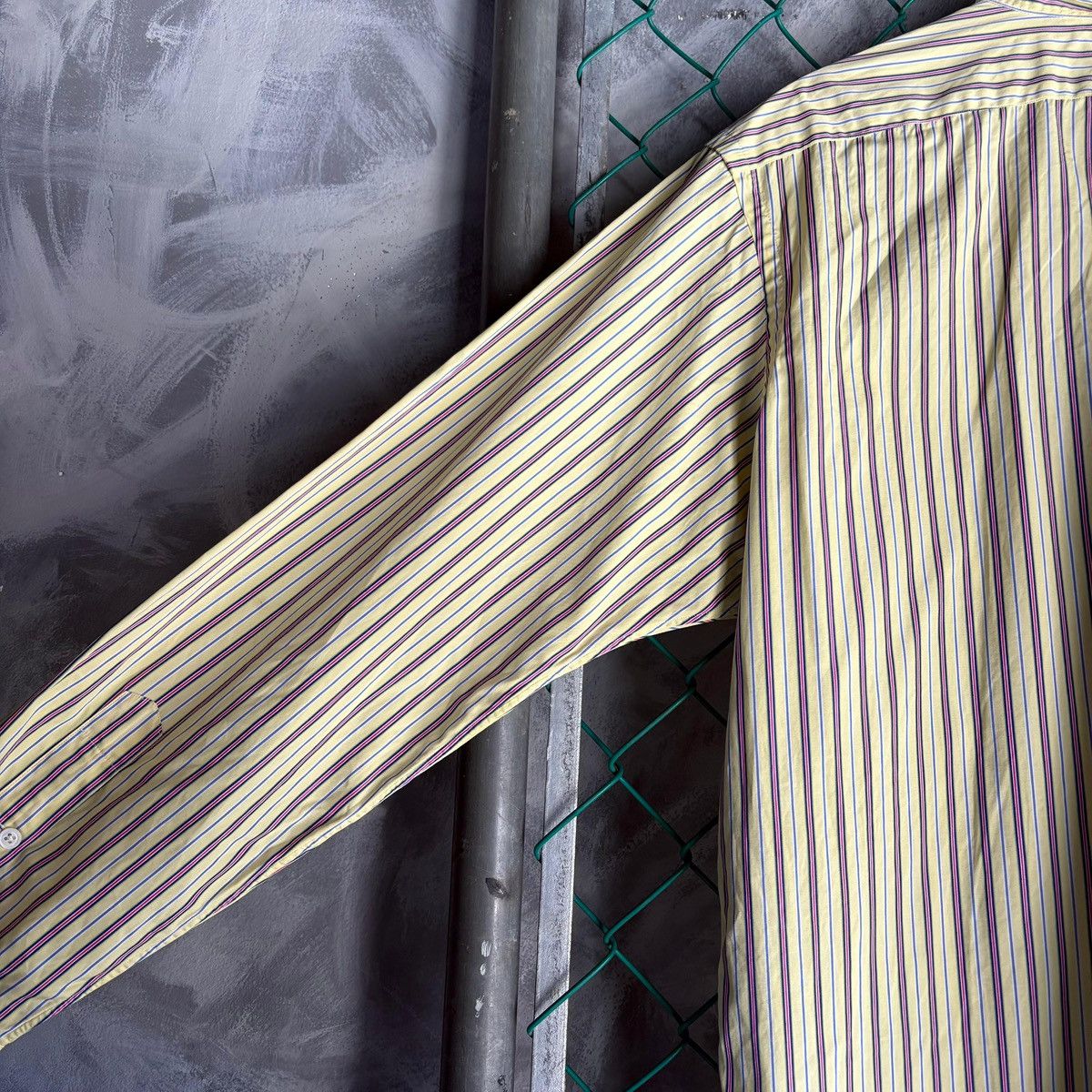 Polo Ralph Lauren Polo Ralph Lauren Button Down Shirt Yellow Striped Pocket Size US XL / EU 56 / 4 - 6 Thumbnail