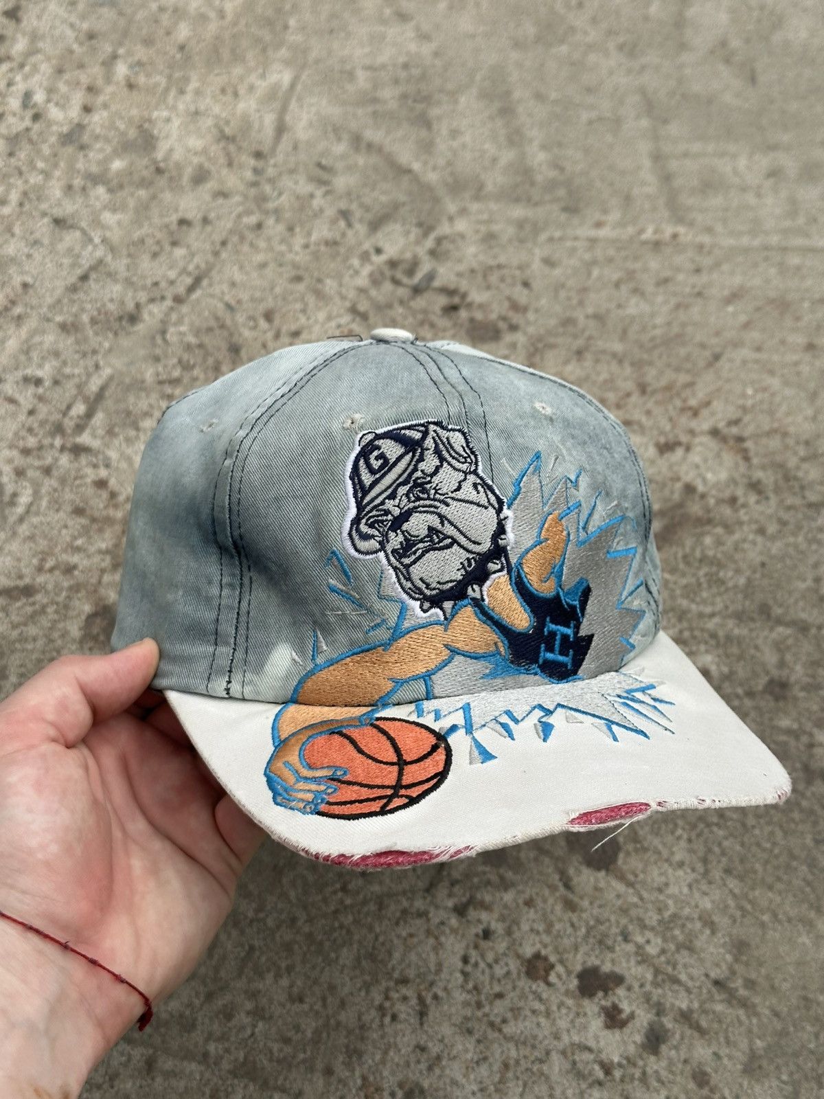 If Six Was Nine × Japanese Brand VTG Japanese Style Archival Cap Gorgetown Hoyas Snap Back Size ONE SIZE - 2 Thumbnail