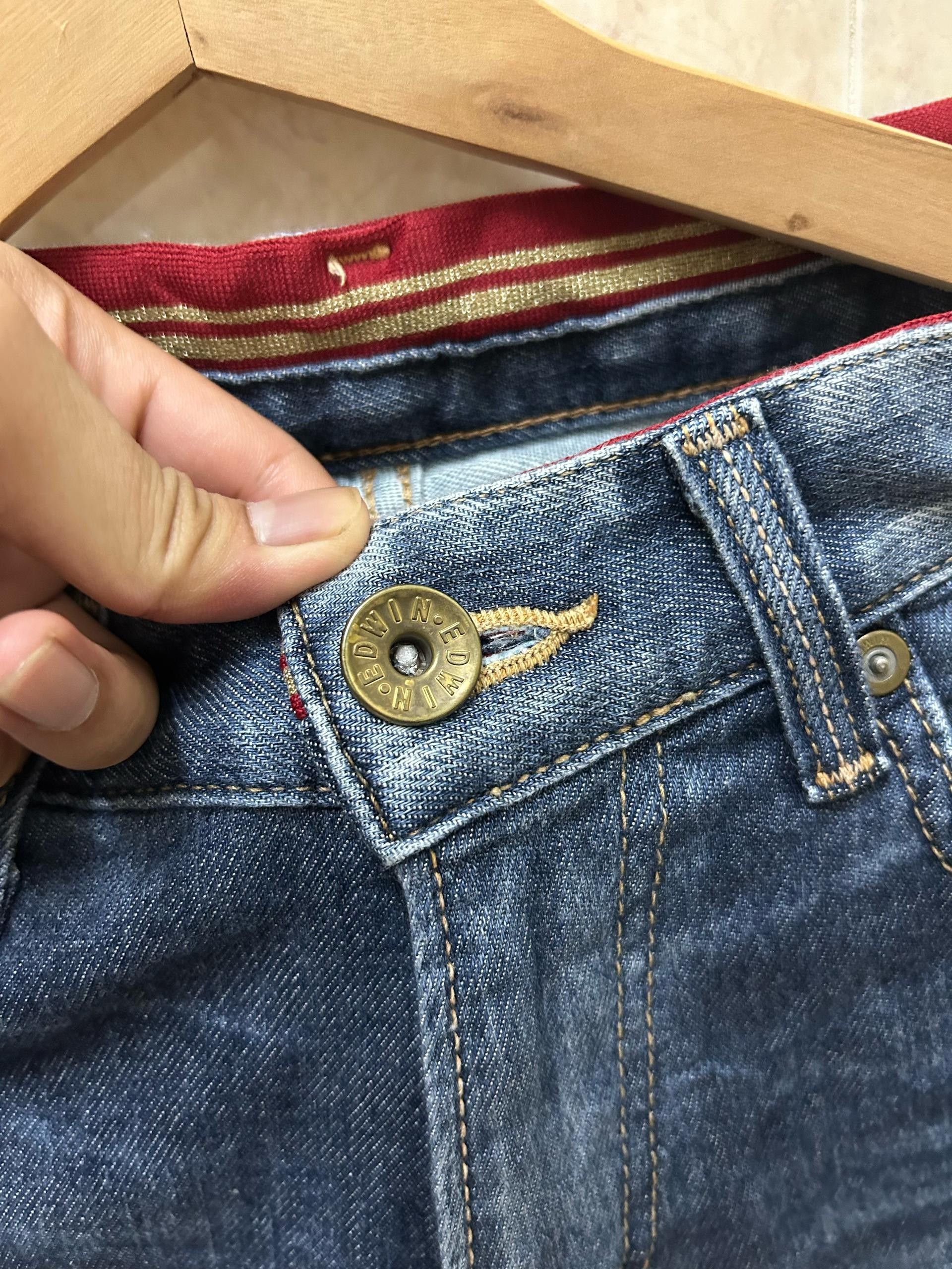 Edwin 💥Crazy Vintage Edwin Denim Size US 29 - 10 Thumbnail