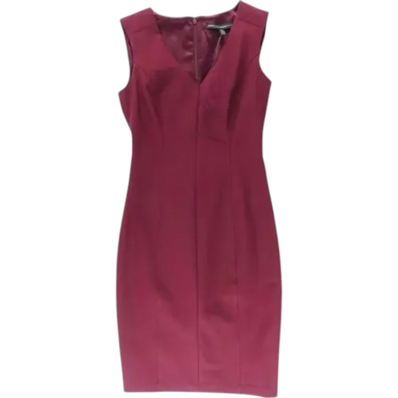 White House Black Market White House Black Market Burgandy Sheath Dress, US6 Size S / US 4 / IT 40 - 1 Thumbnail