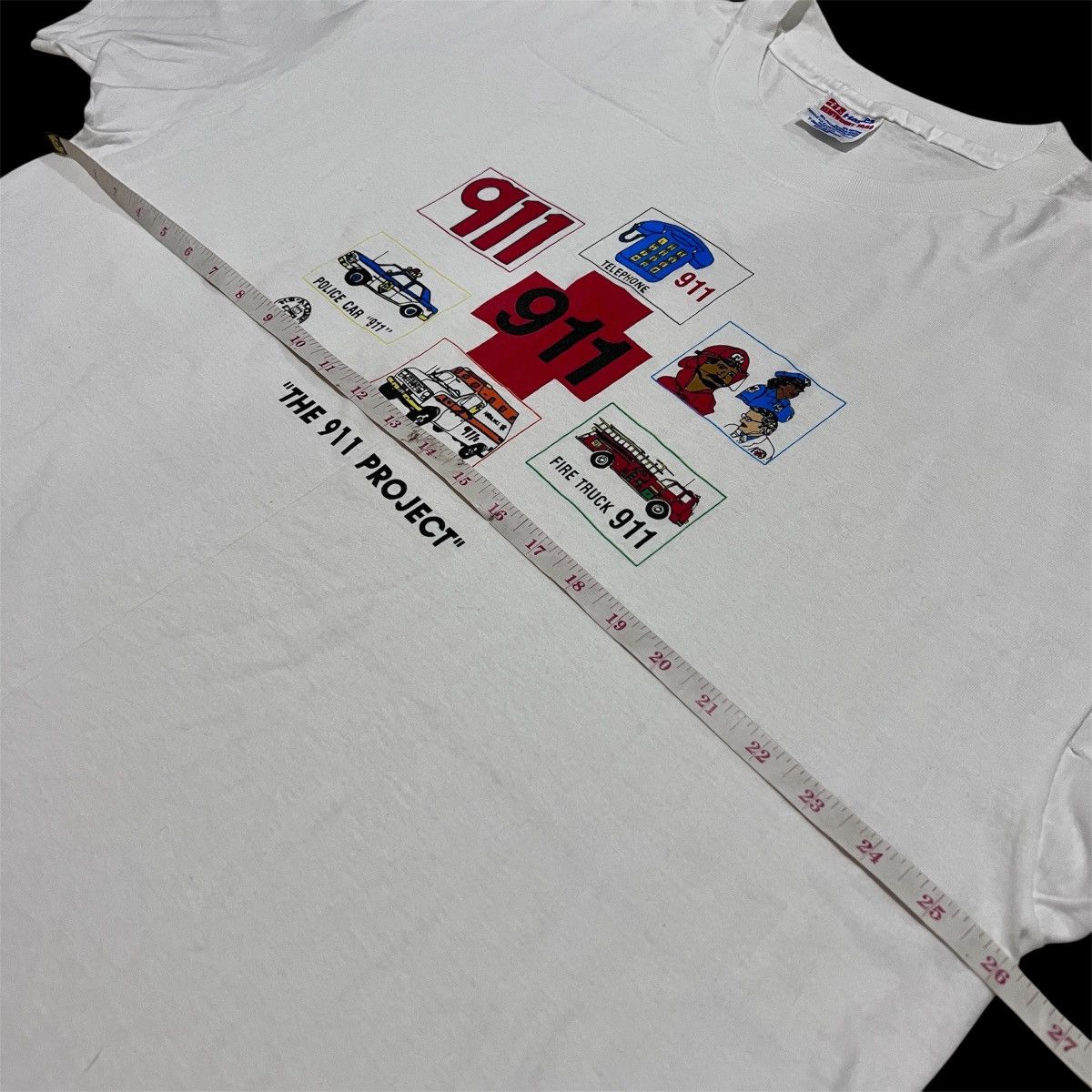 Vintage Vintage 90s The 911 Tee 2XL Police Streetwear Graphic Size US XXL / EU 58 / 5 - 6 Thumbnail