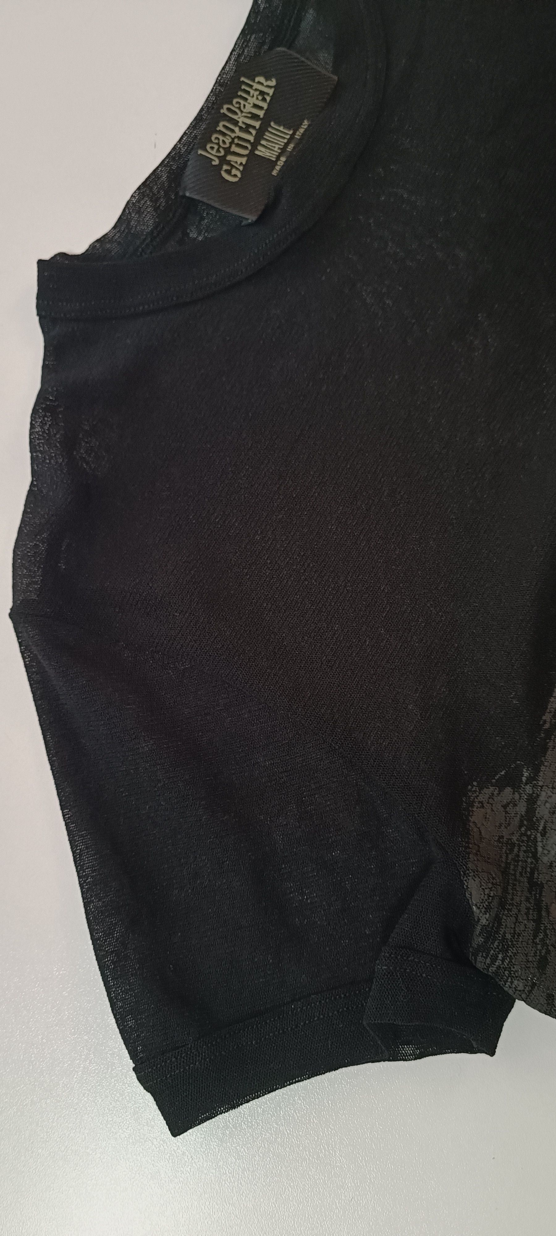 Jean Paul Gaultier 90's - Black nylon mesh t-shirt - No used Size M / US 6-8 / IT 42-44 - 22 Thumbnail