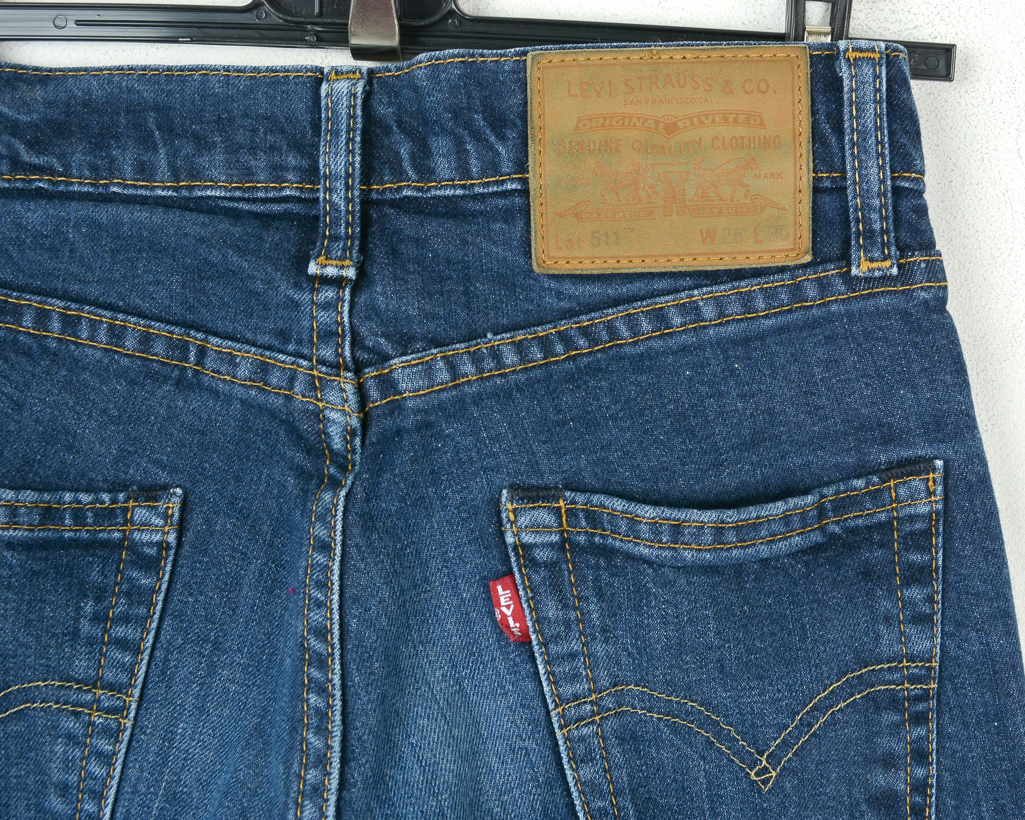 Levi's 511 W26 L30 Skinny Jeans Denim Trousers Low Waist Pants Slim Size 26" / US 2 / IT 38 - 5 Thumbnail
