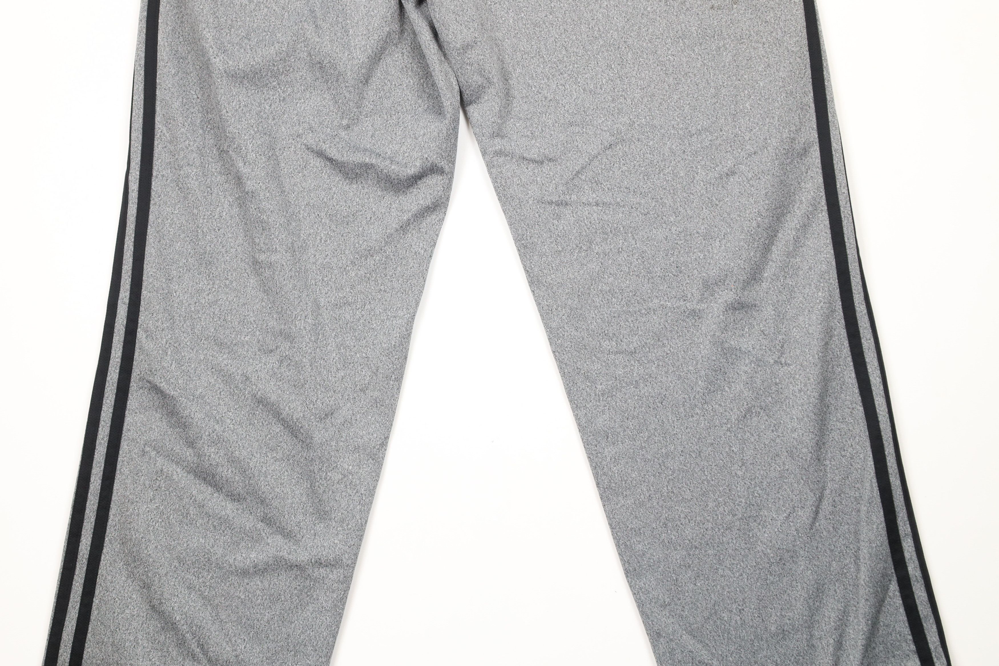 Adidas × Vintage Vintage Adidas Striped Wide Leg Sweatpants Heather Gray Size US 36 / EU 52 - 10 Thumbnail