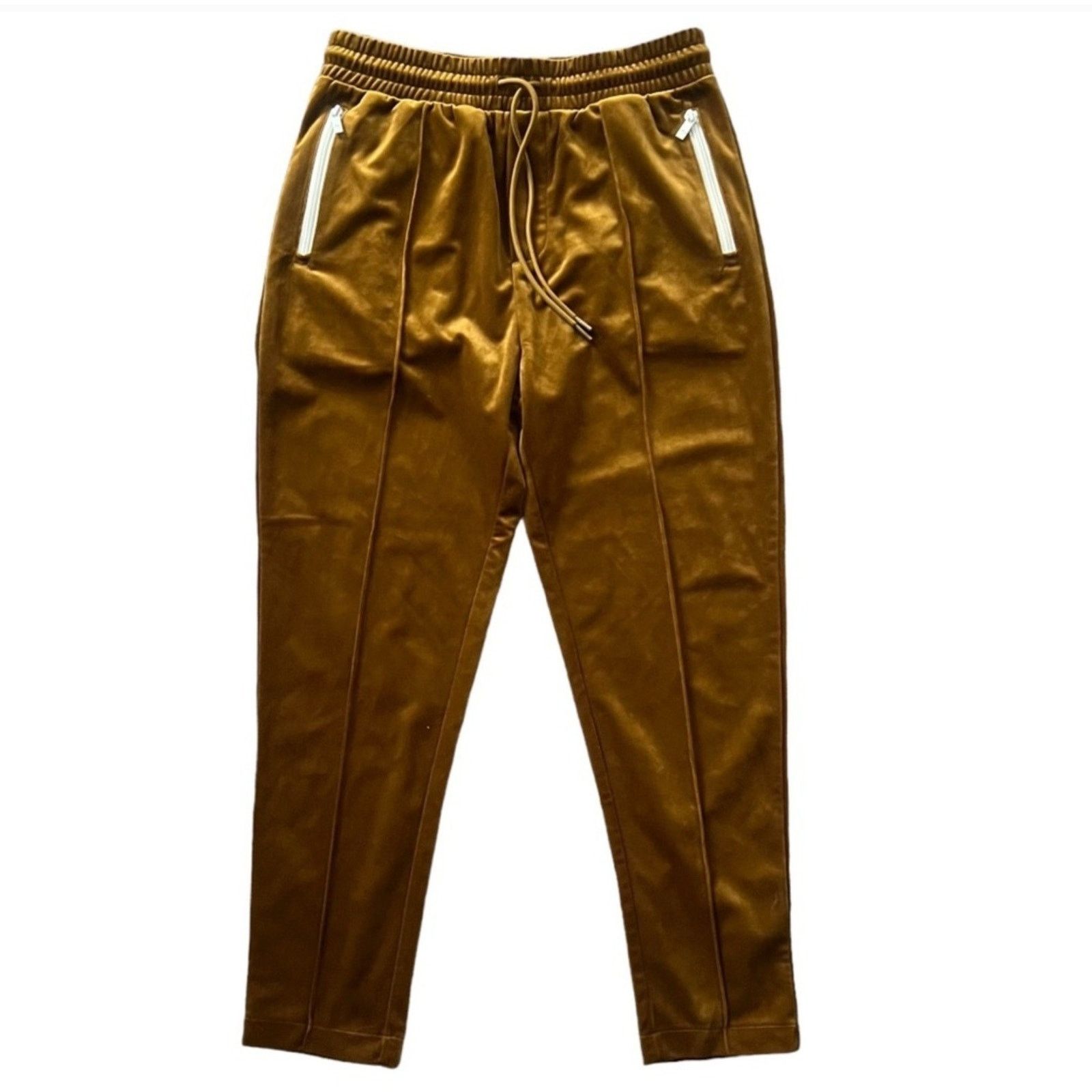 Scotch & Soda SCOTCH & SODA Velour Elastic Track Pants Drawstring Gold M Size 30" / US 8 / IT 44 - 10 Thumbnail