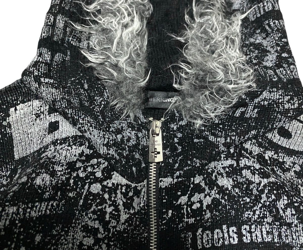 BERNINGS SHO Very Rare Vintage Brand Bernings Sho Fur Hoodie Jacket 2000s Size US L / EU 52-54 / 3 - 8 Thumbnail