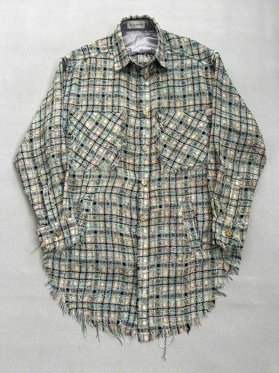 Designer × Faith Connexion Faith Connextion Multicolor Tweed Shirt Size US M / EU 48-50 / 2 - 1 Thumbnail