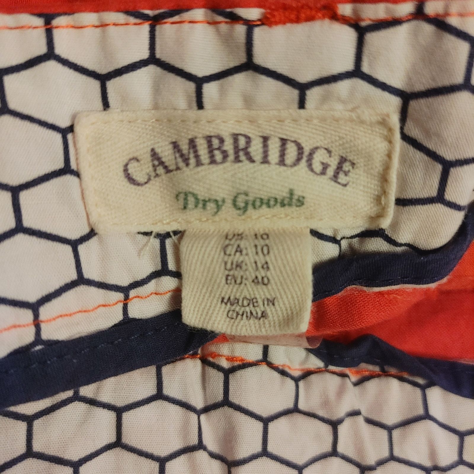 Other Cambridge Dry Goods Women's 10 Red Denim Jean Mini Skirt Size 32" / US 10 / IT 46 - 3 Thumbnail
