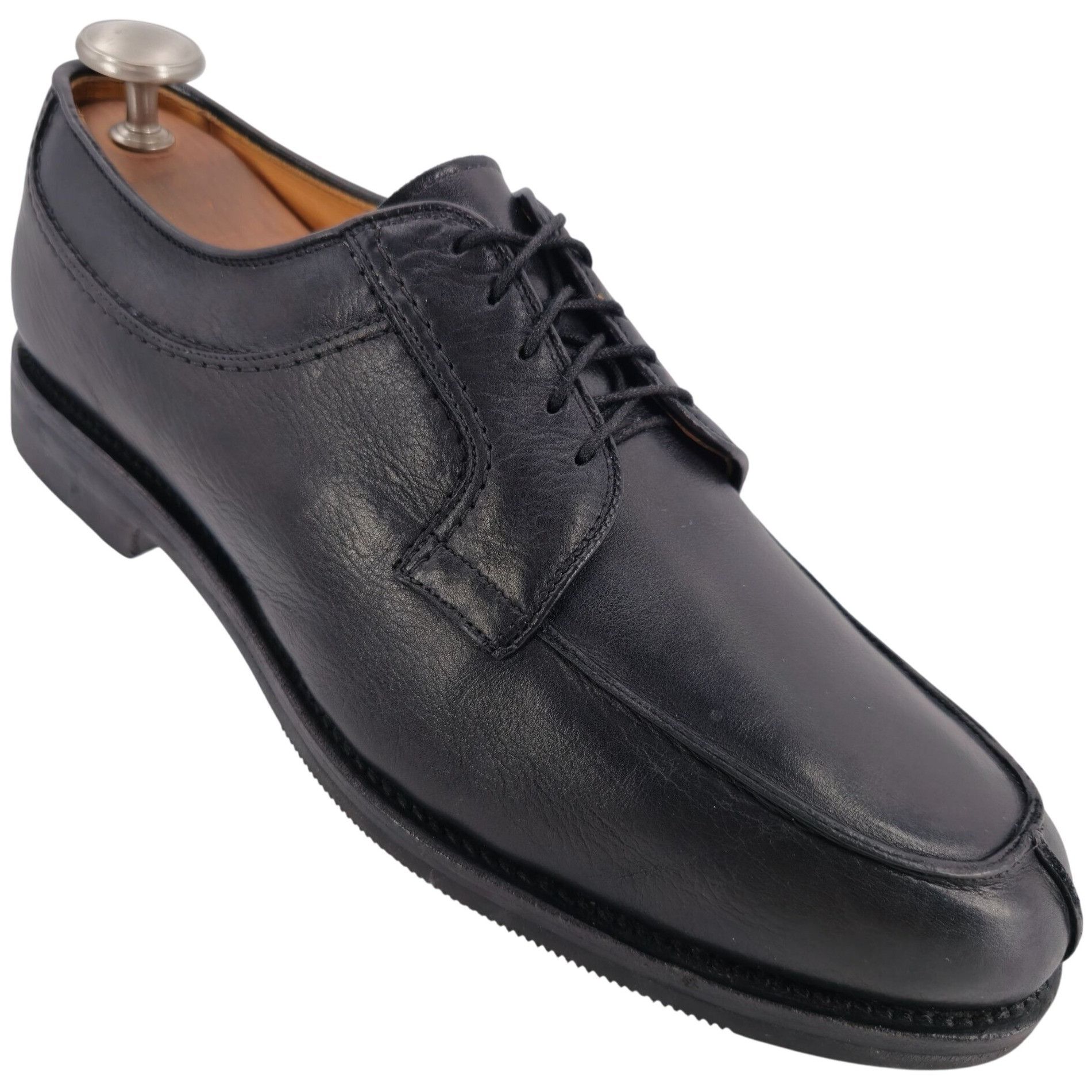 Vintage Allen Edmonds Stockbridge Black Leather Bluchers Men Shoes (Size 10.5)