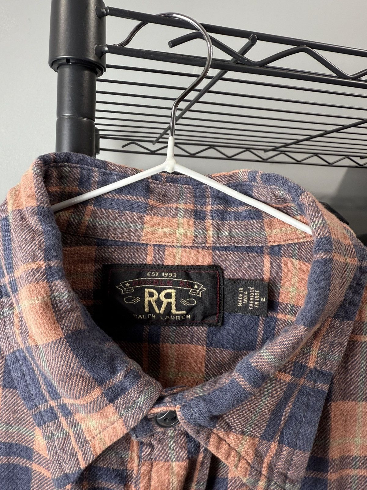 RRL Ralph Lauren Vintage Double RL RRL Ralph Lauren Checkered Flannel Shirt Size US M / EU 48-50 / 2 - 6 Thumbnail