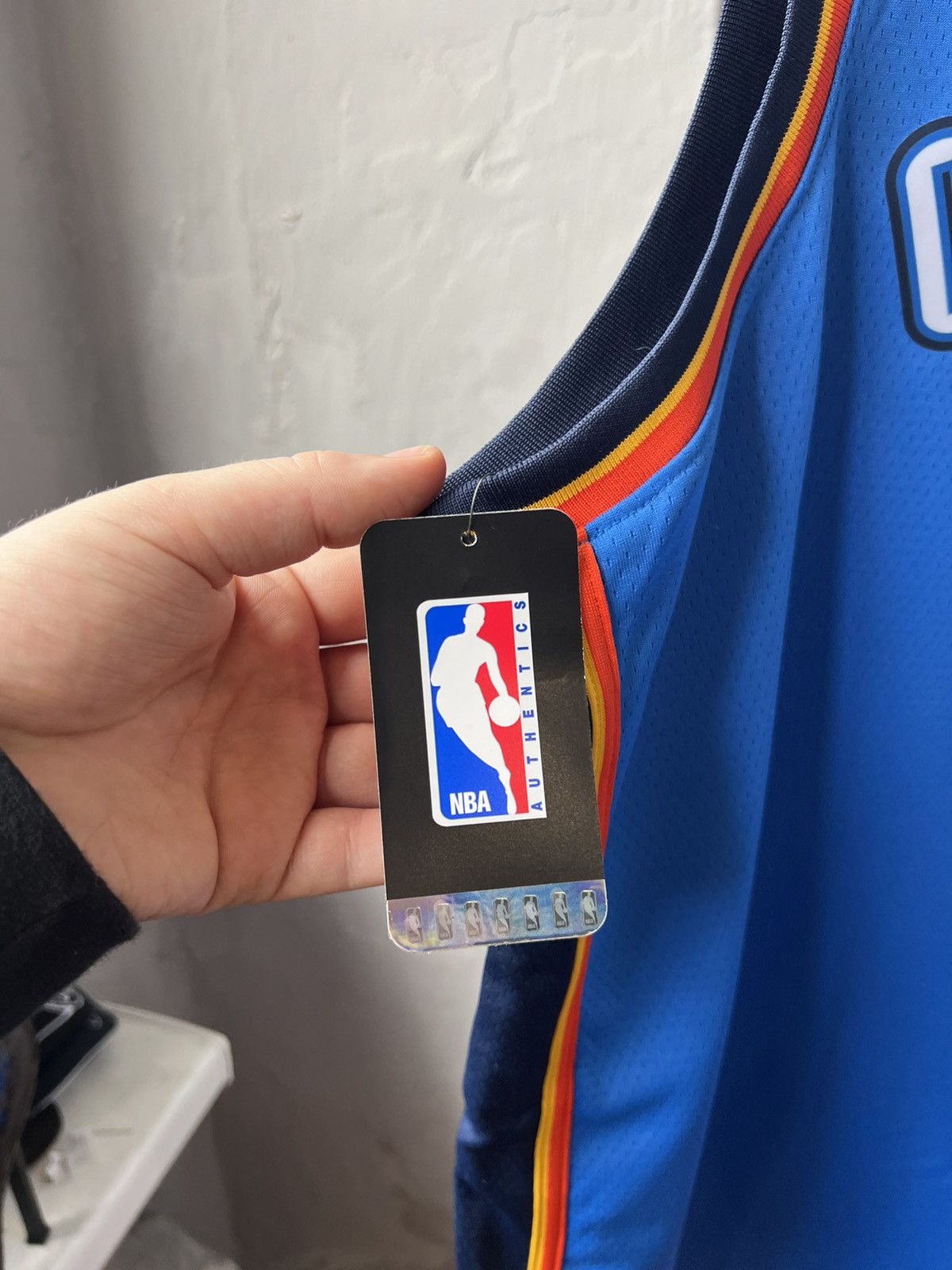 Nike NWT 2017 NBA OKLAHOMA CITY THUNDER NIKE BASKETBALL JERSEY Size US XXL / EU 58 / 5 - 7 Thumbnail