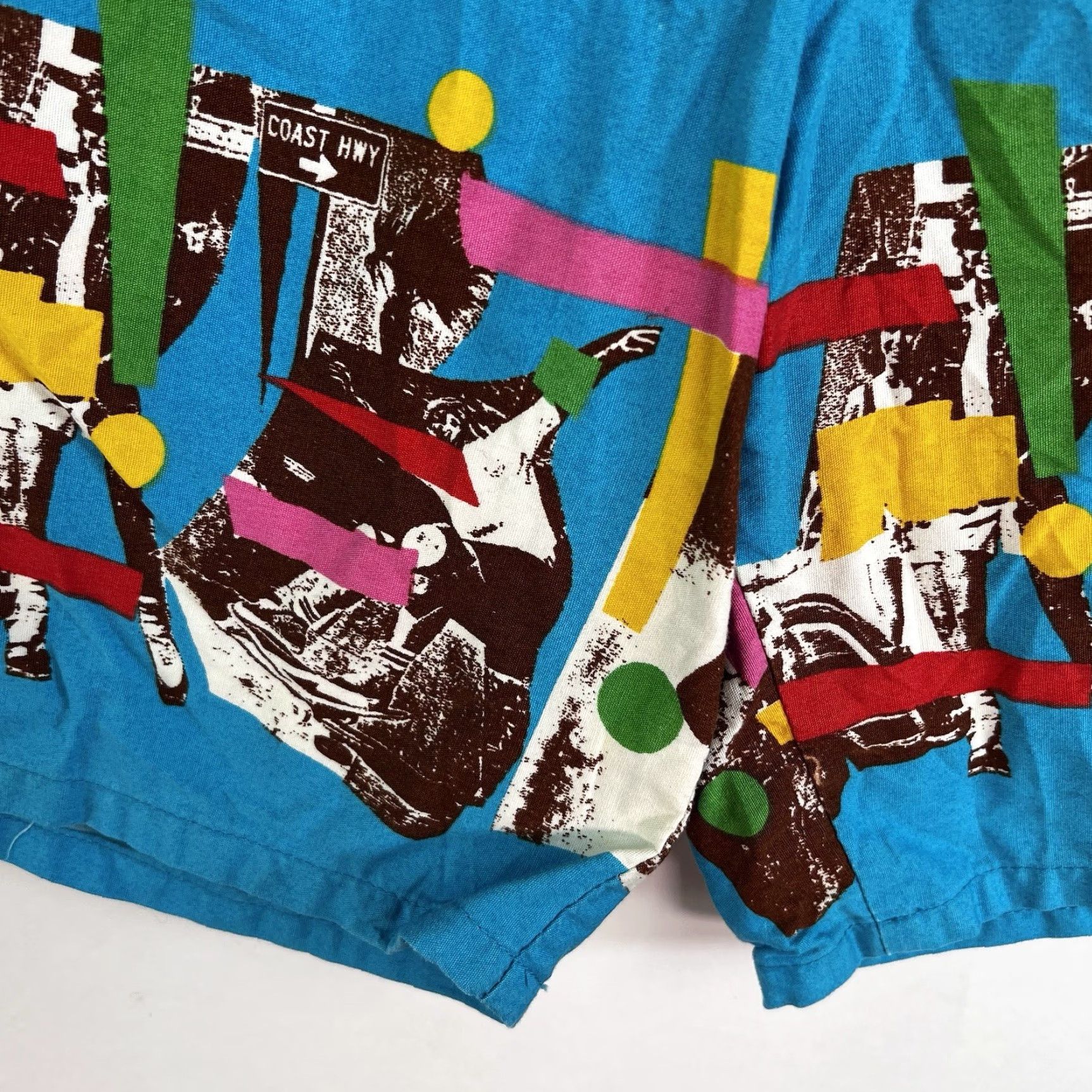 Vintage VINTAGE Weekends Beach Board Shorts Mens XL Blue Graphic 90s Chino Style USA Size US 36 / EU 52 - 3 Thumbnail
