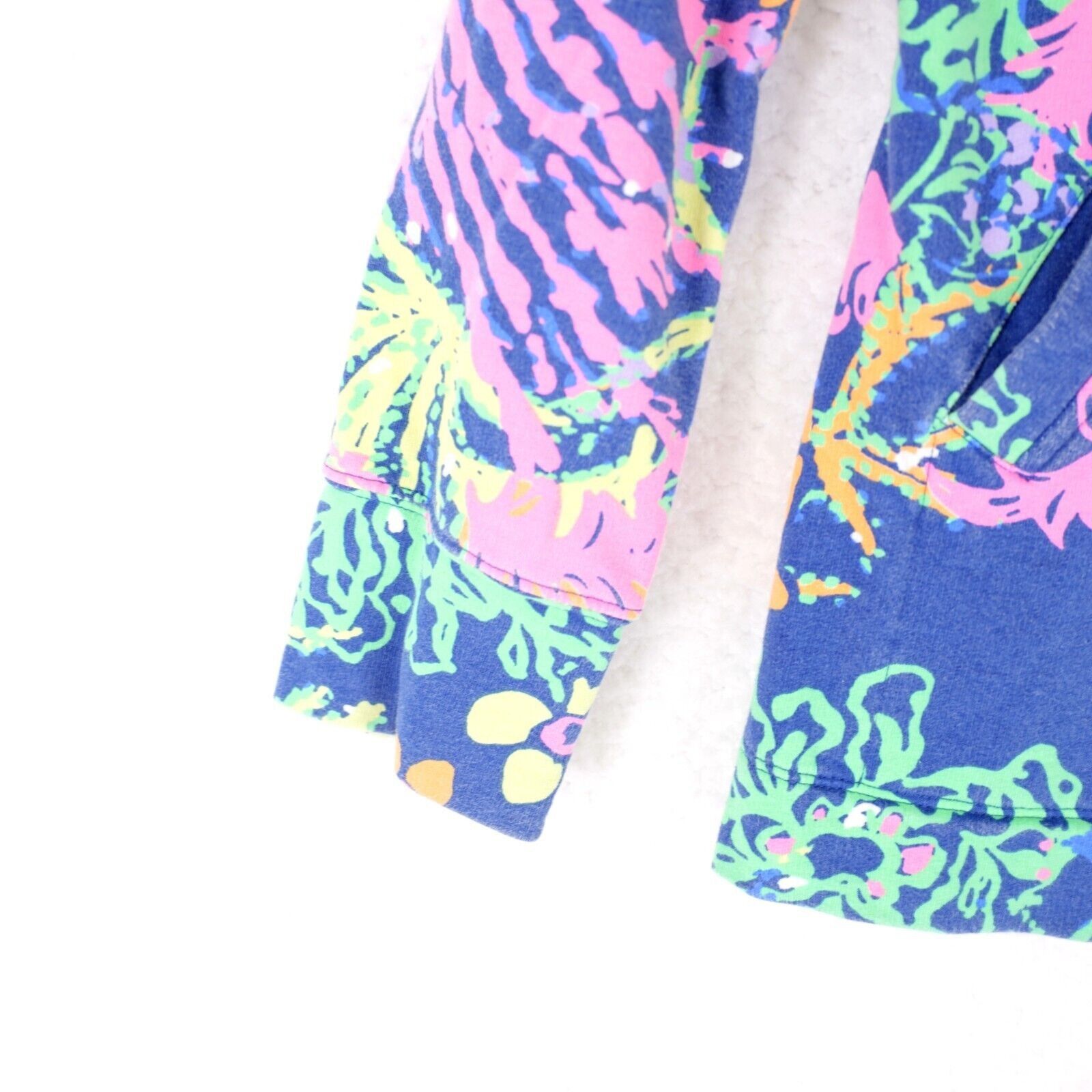 Lilly Pulitzer Lilly Pulitzer XS Pink Blue 1/4 Zip Jacket Cotton Spandex Lo Size XS / US 0-2 / IT 36-38 - 3 Thumbnail