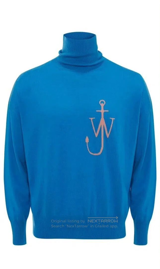 JW Anderson JW Anderson Blue Knit Turtleneck Sweater. Size US M / EU 48-50 / 2 - 2 Thumbnail