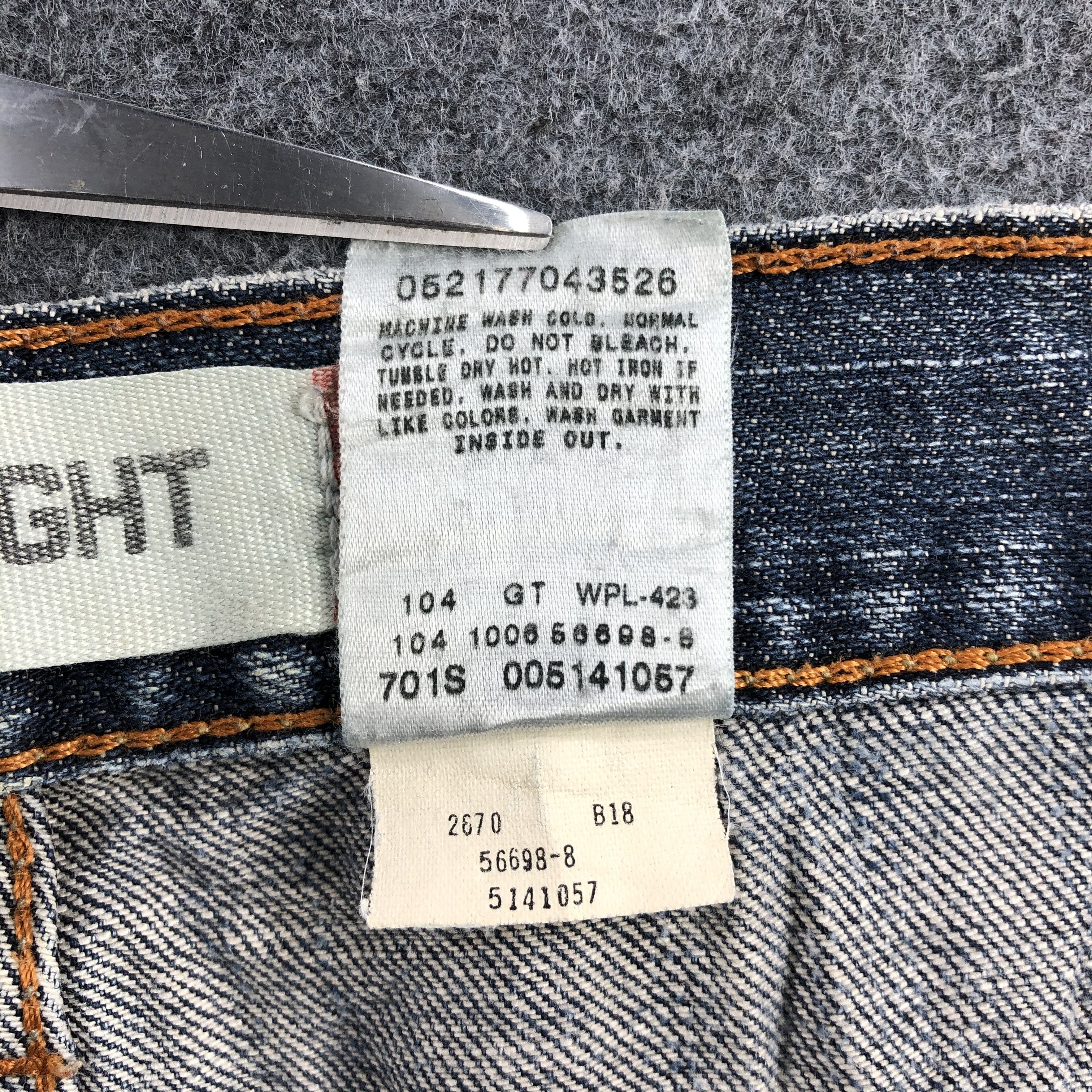 Levi's Vintage Distress Levis 514 Jeans-JM1144 Size US 33 - 11 Thumbnail