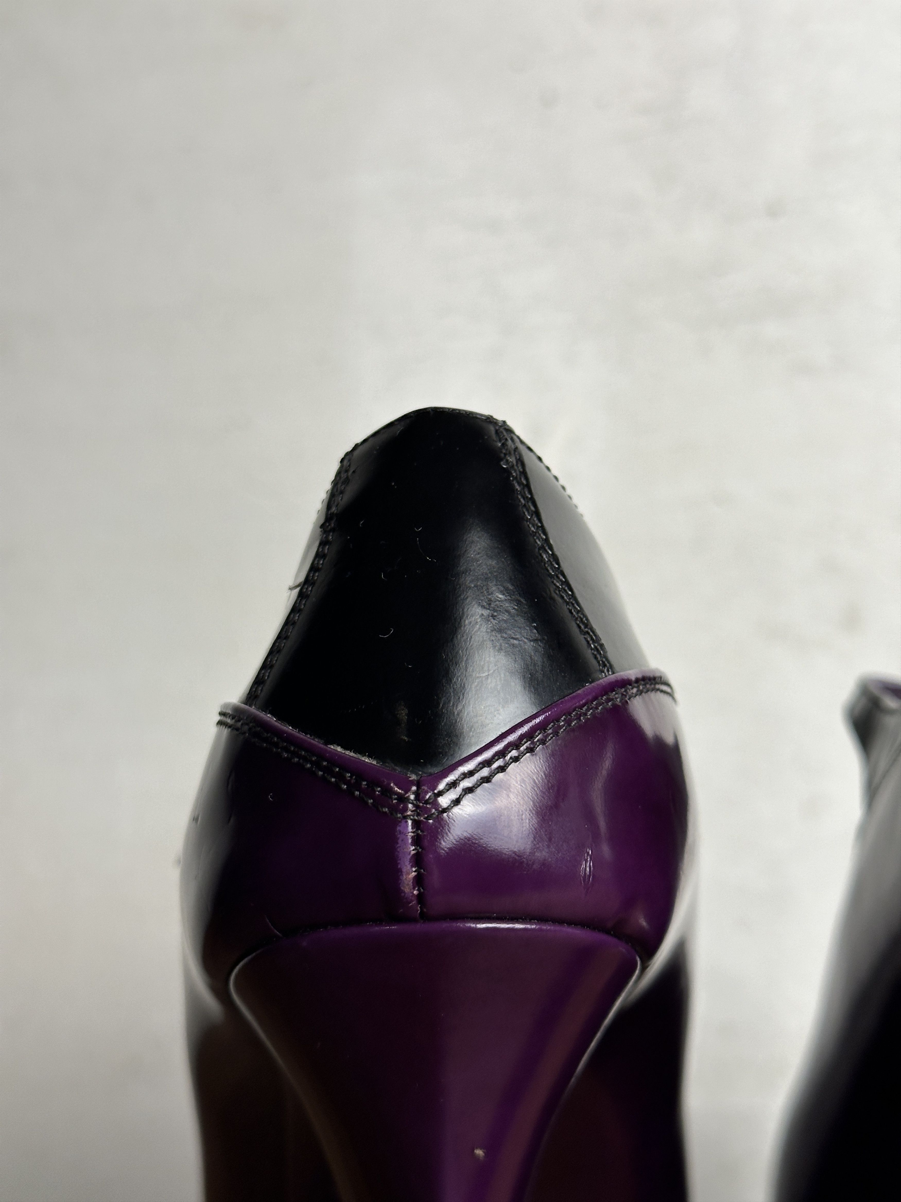 Prada FW12 Runway Purple Patent Leather Mary Jane Heels