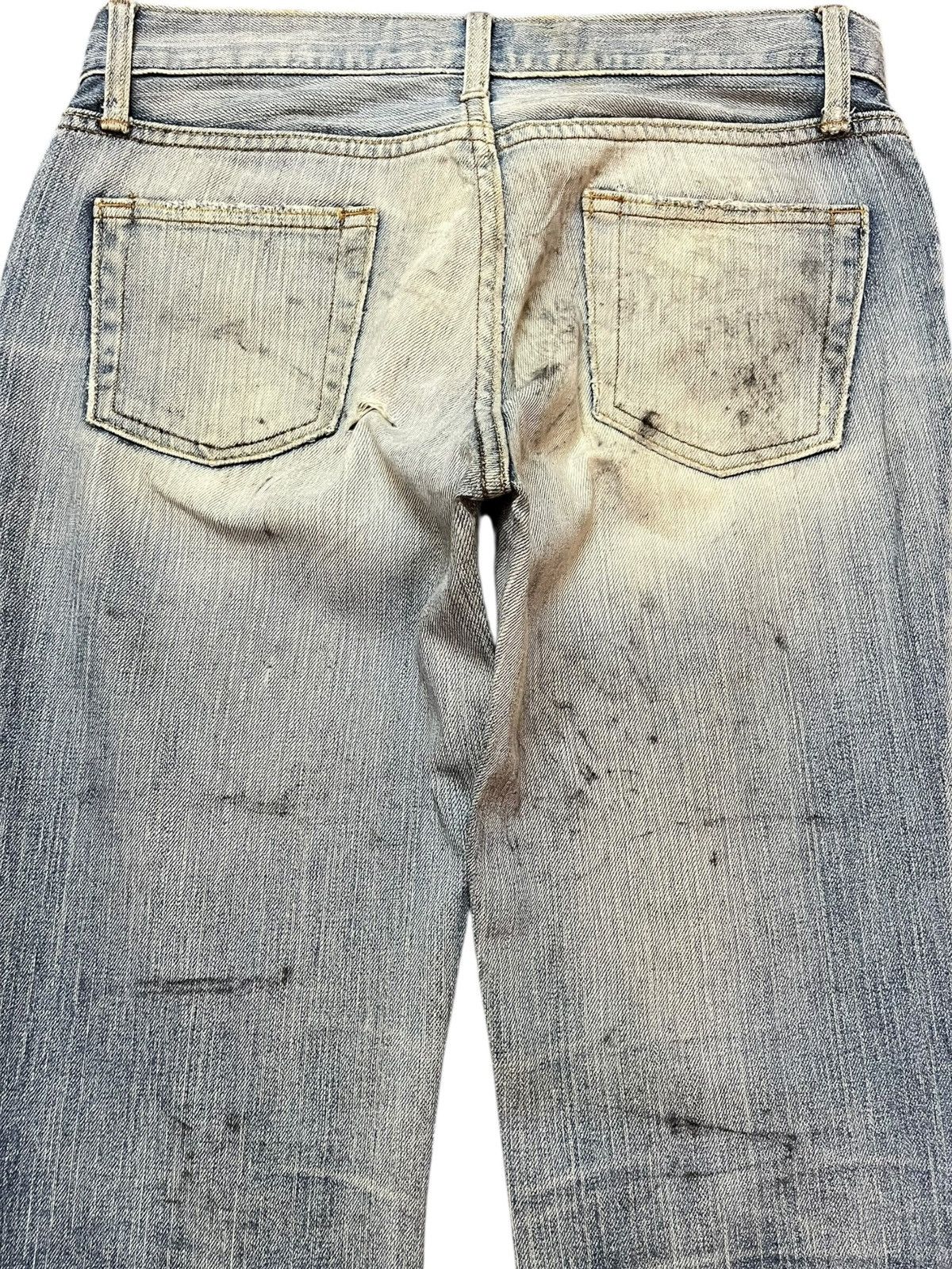 Gap Vintage Gap Long And Lean Flare Mudwash Distressed Denim Size US 30 / EU 46 - 6 Thumbnail
