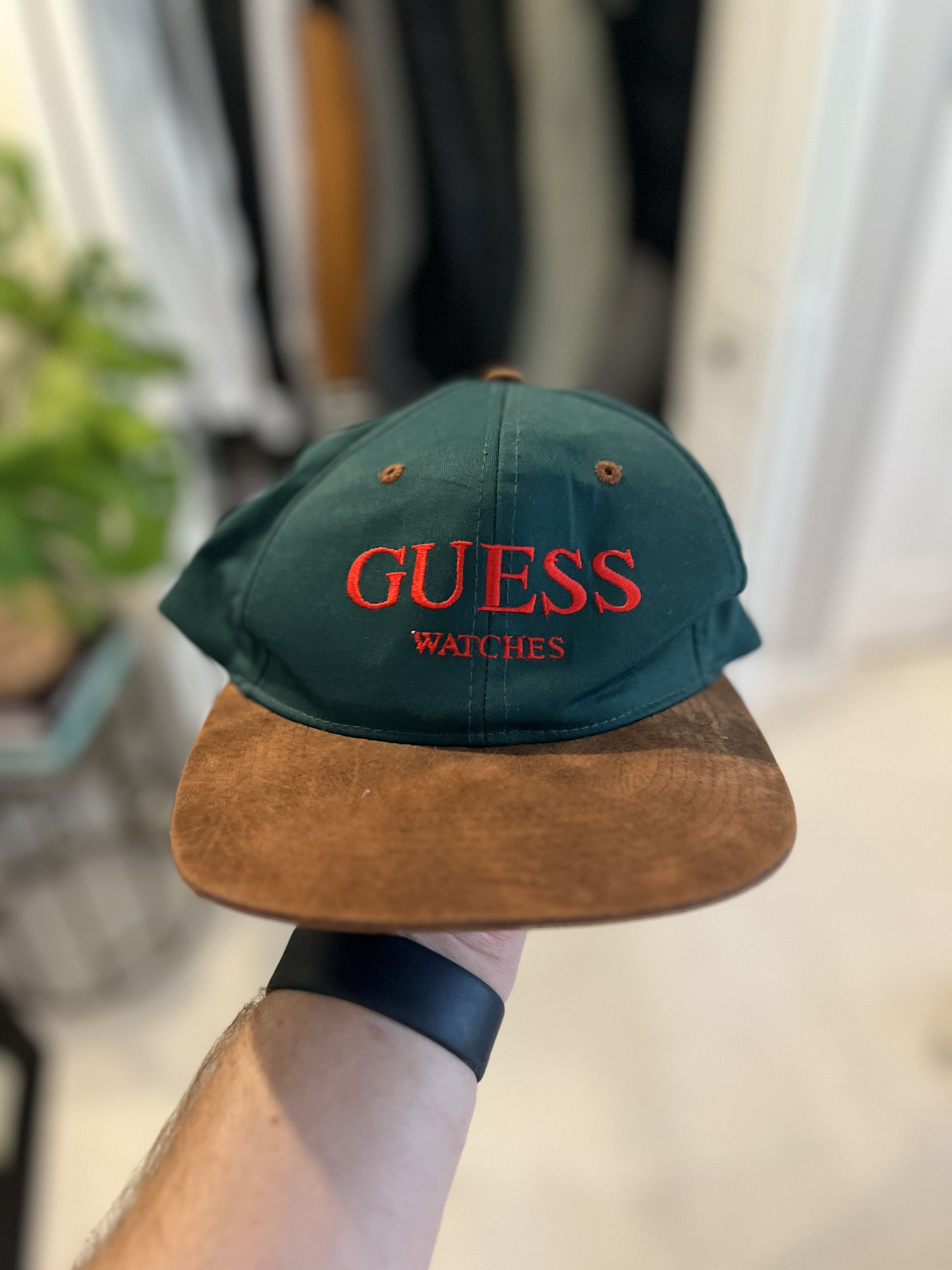 Guess Vintage Guess Watches Mens Baseball Hat Snapback Size ONE SIZE - 1 Thumbnail
