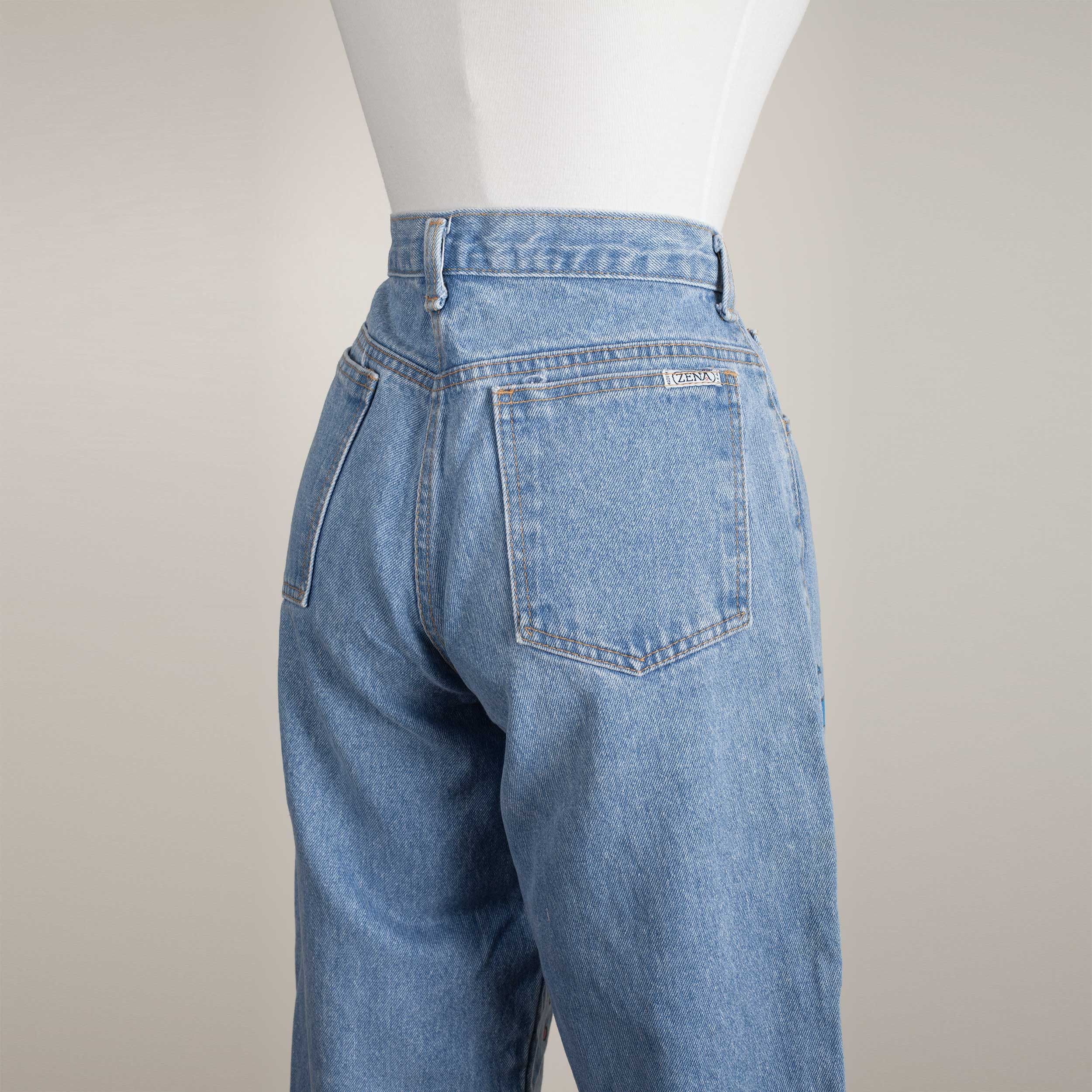 Other Vintage 90s High Waisted Painted Mom Jeans 26'' (26x32) Size 26" / US 2 / IT 38 - 5 Thumbnail