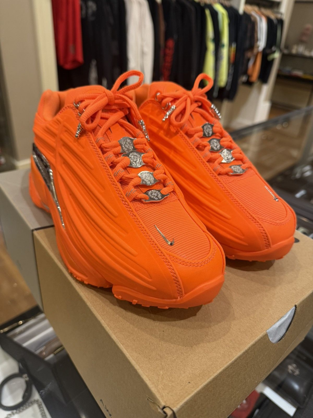 Chrome Hearts × NOCTA × Nike Chrome Hearts Nocta Hot Step 2 Orange Size US 7 / EU 40 - 6 Thumbnail