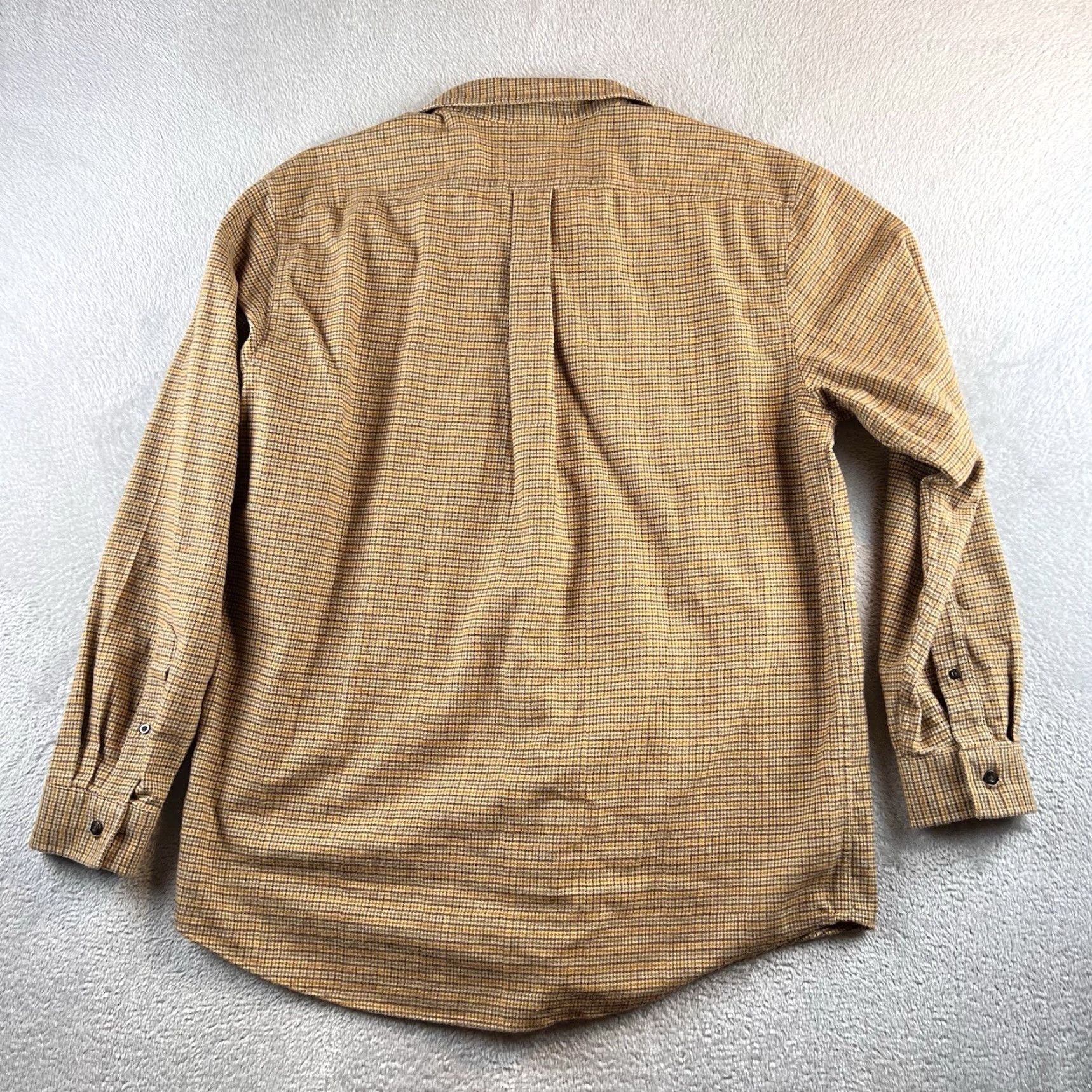 Vintage VINTAGE L.L. Bean Flannel Shirt Plaid Mens L Regular Beige Cotton Button-Up Long Sleeve Collared Pocketed Casual 90s 266840 Size US L / EU 52-54 / 3 - 2 Thumbnail