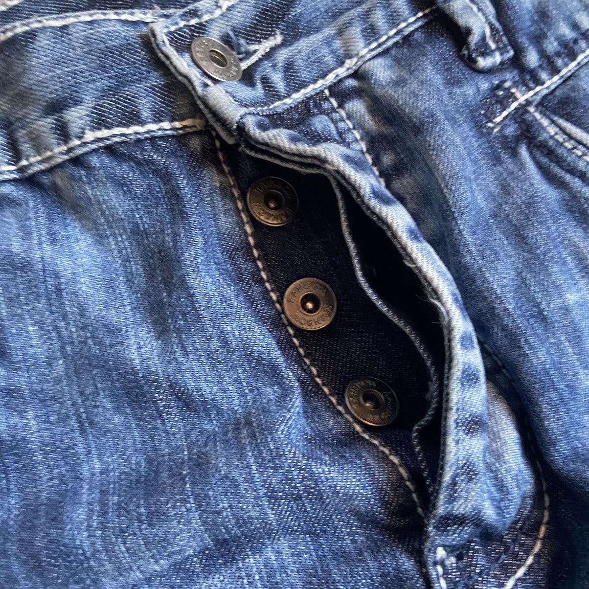 Rainbow 📌 Crazy Rainbow Y2K Avant-Garde Denim Jeans Size US 38 / EU 54 - 12 Thumbnail