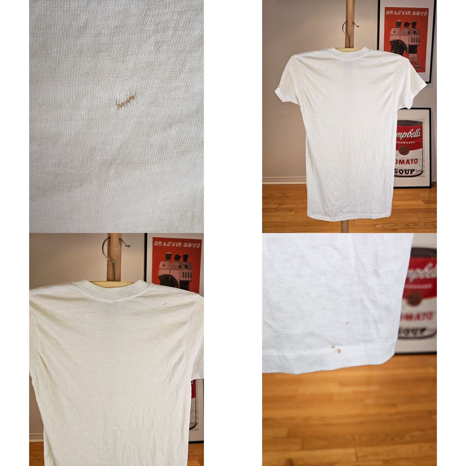 JCPenney VINTAGE JC PENNEY T-Shirt SHIRT Men SZ M 50/50 White Yellowing Logo Stitch 70's 70s Size US S / EU 44-46 / 1 - 8 Thumbnail