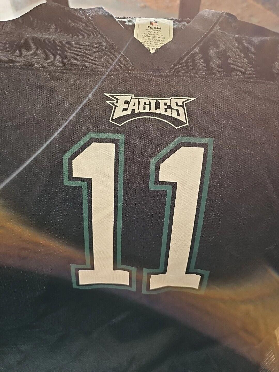 Nike NWT Carson Wentz Eagles Authentic Youth L Alternate Black Size ONE SIZE - 4 Thumbnail