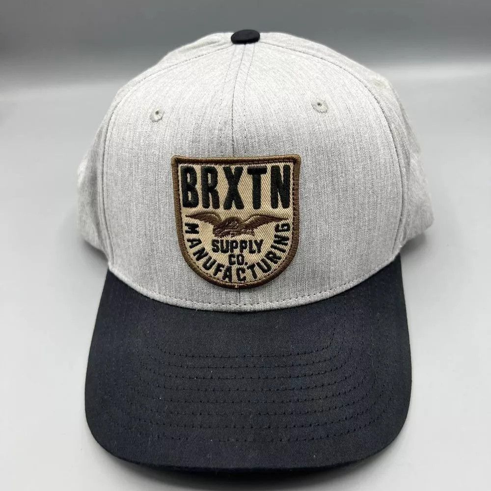 Brixton Brixton Brxtn Hat Men Gray Black Snap Back Cap Size ONE SIZE - 1 Thumbnail