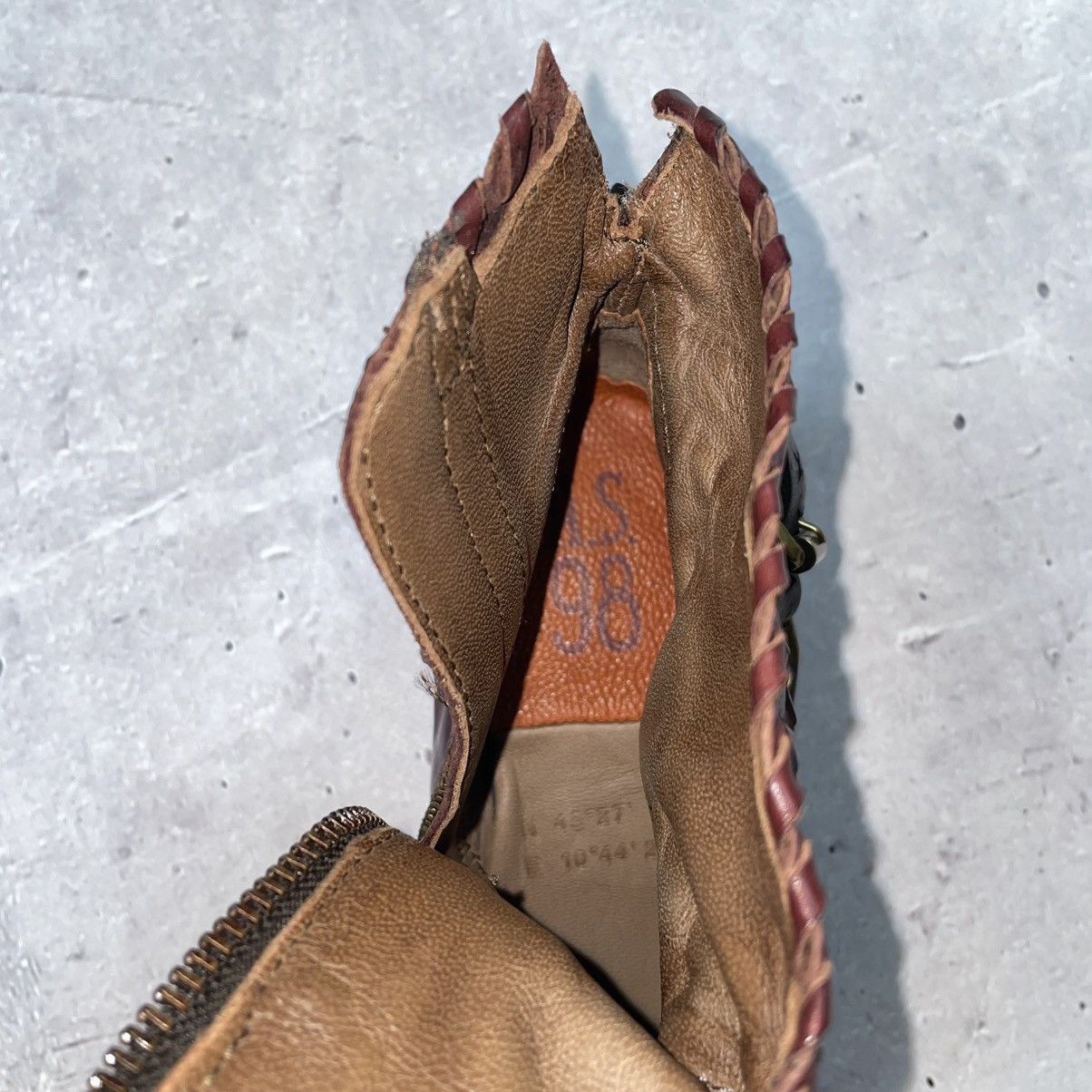 A.S.98 × If Six Was Nine × Japanese Brand 90s Vintage Leather Cowboy Leather Boots A.s. 98 shoes Size US 7 / IT 37 - 9 Thumbnail