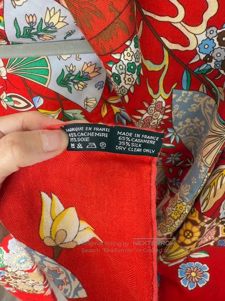 Hermes Hermes size 140*140 Stole Shawl, Size 140*140, Cashmere and Size ONE SIZE - 5 Thumbnail