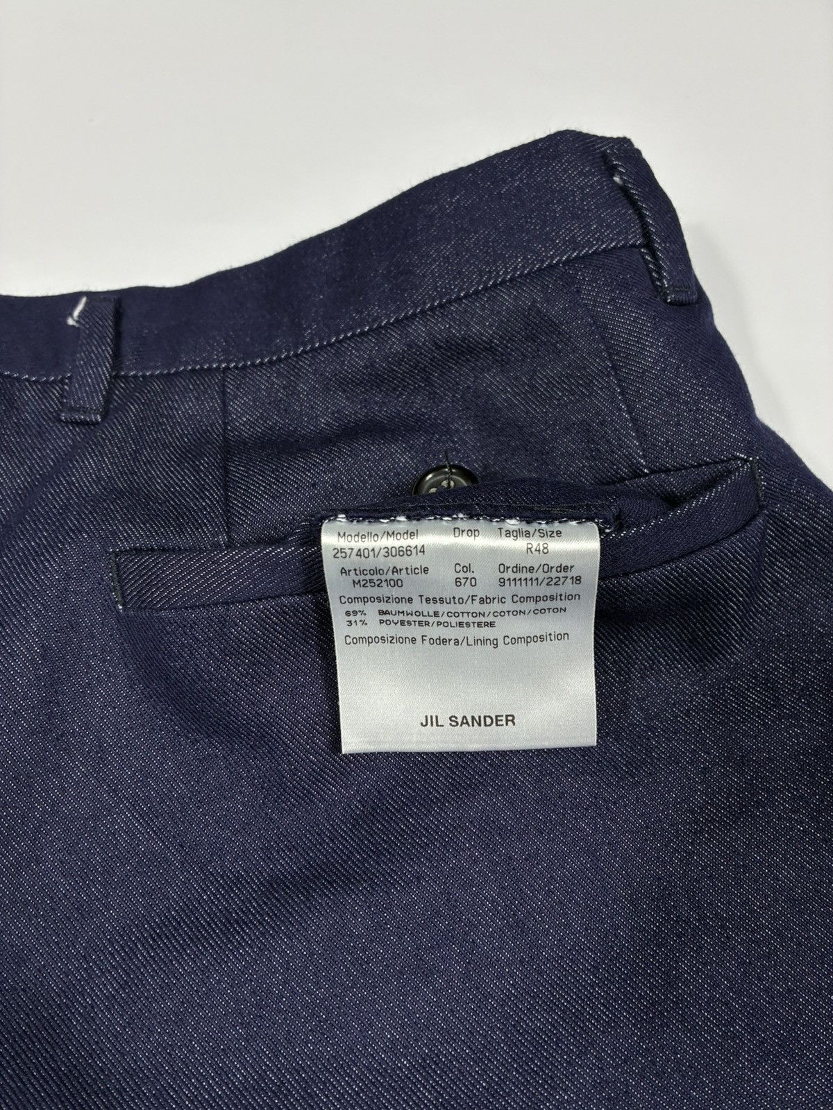 Jil Sander Jil Sander Navy Trousers Size US 30 / EU 46 - 6 Thumbnail
