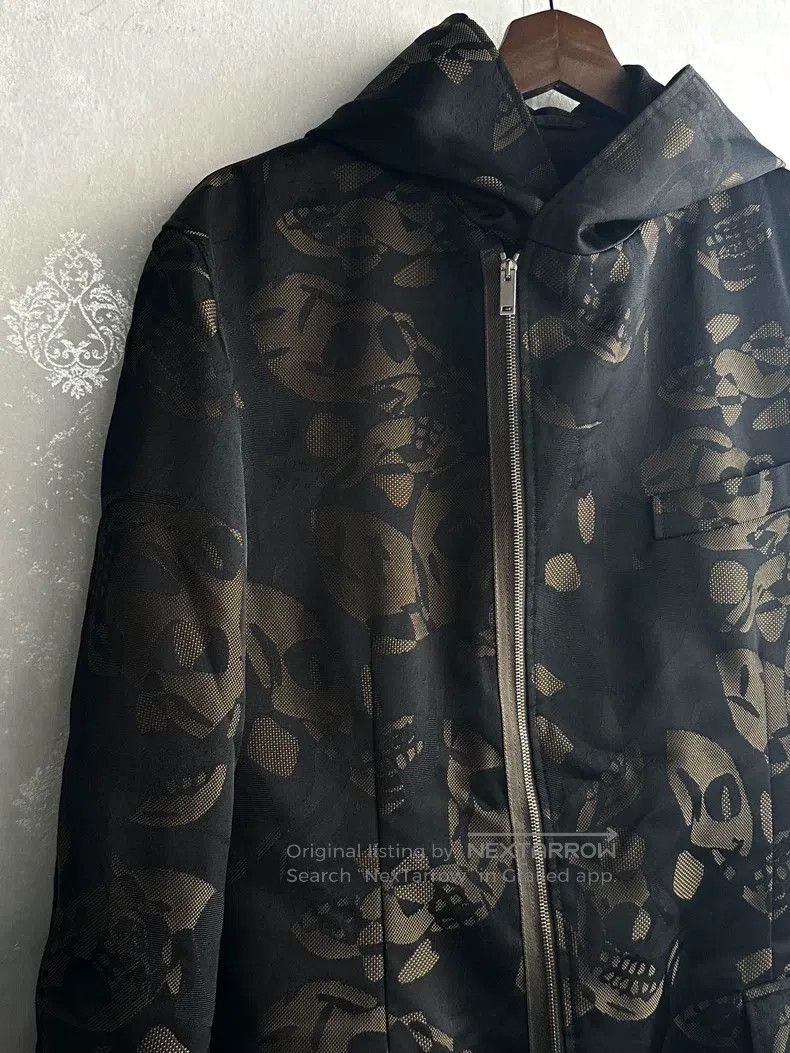 Alexander McQueen Alexander Mcqueen Dark-patterned skull-woven coat Size US M / EU 48-50 / 2 - 3 Thumbnail