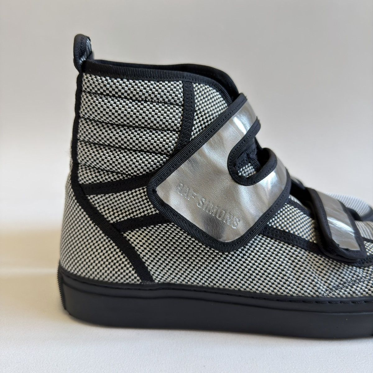 Raf Simons A/W 13 ‘Checkerboard Nylon’ Velcro Sneakers Size US 9 / EU 42 - 13 Thumbnail