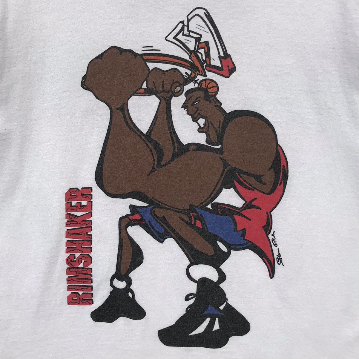 Reebok × Vintage Vintage 90s Reebok The Rim Shaker Nba Shirt Size US M / EU 48-50 / 2 - 11 Thumbnail