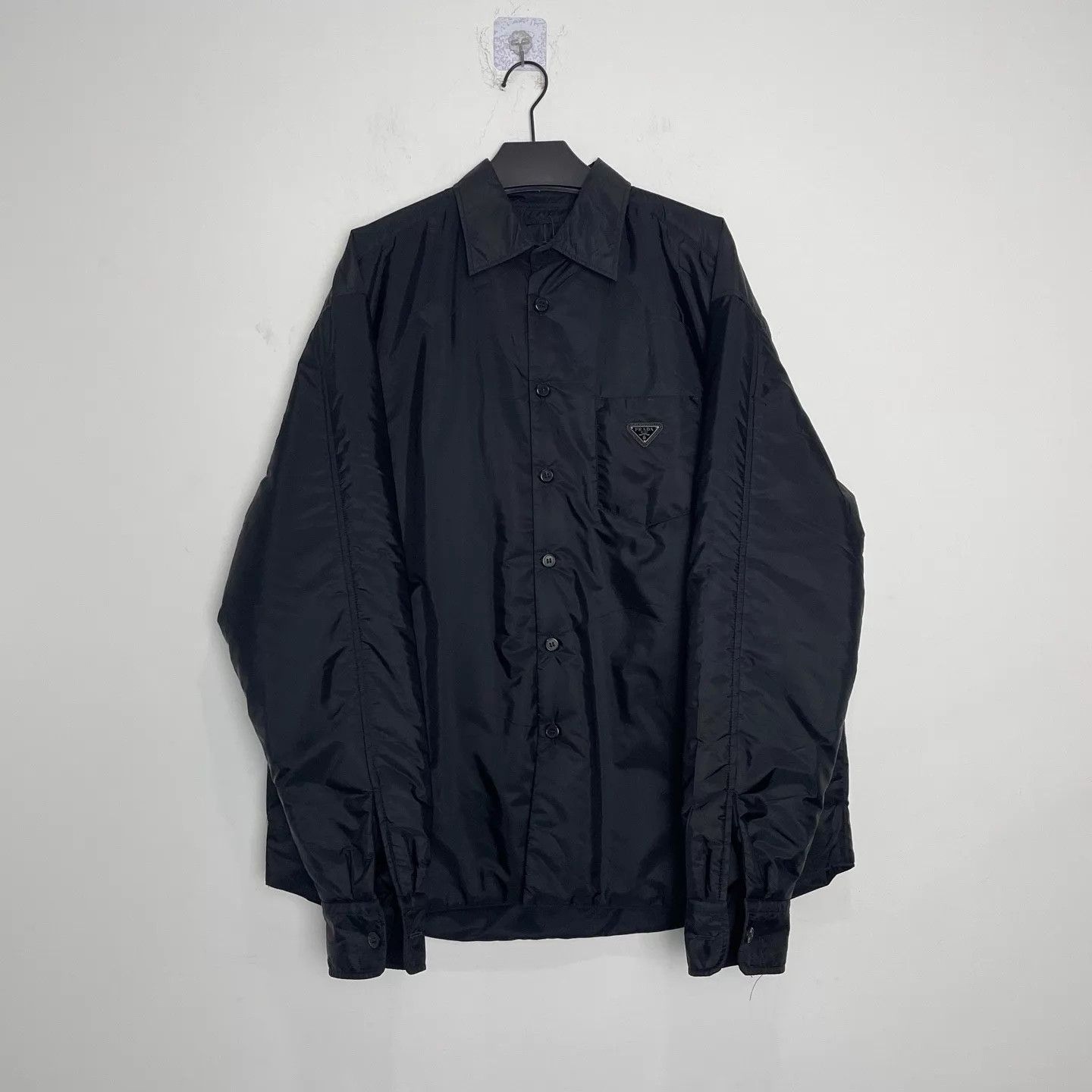 Prada Prada Sport 2003 Challenge SGV499 Black Bomber Jacket XL