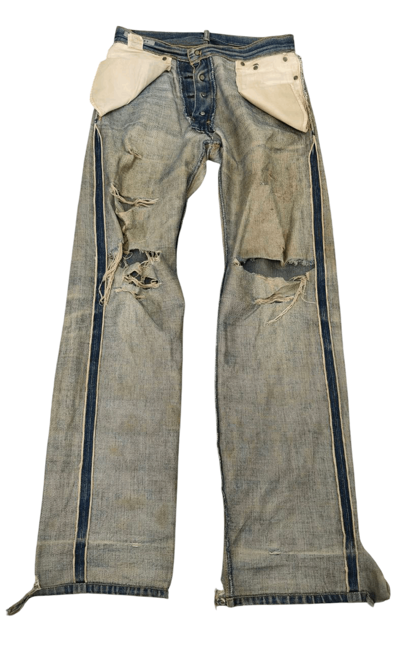 Beauty Beast Japanese Rupert Mudwash Distressed Selvedge Size US 31 - 3 Thumbnail