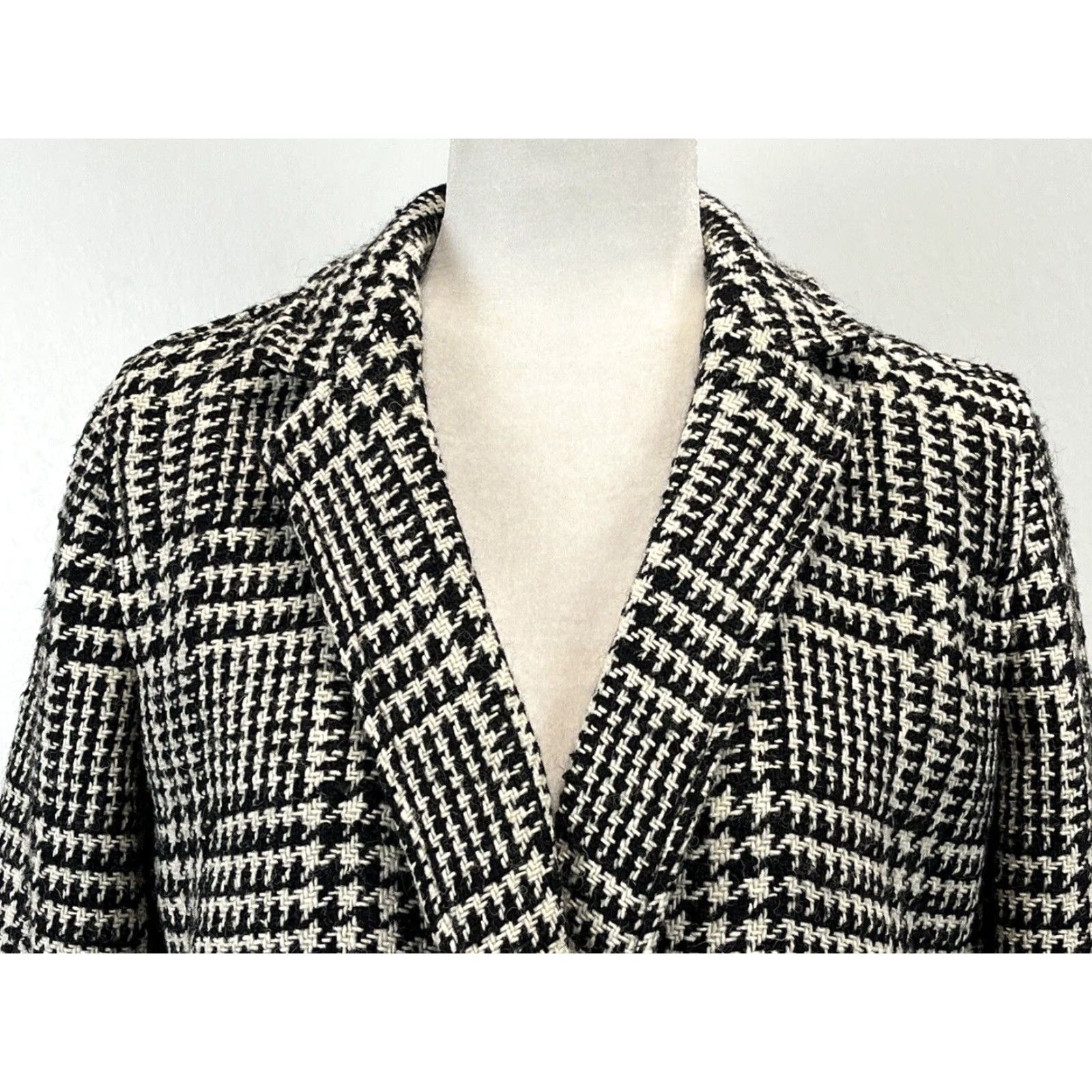 Talbots Talbots Wool Houndstooth Blazer Jacket sz 10 Plaid Double Breasted Classic NEW! Size L / US 10 / IT 46 - 5 Thumbnail