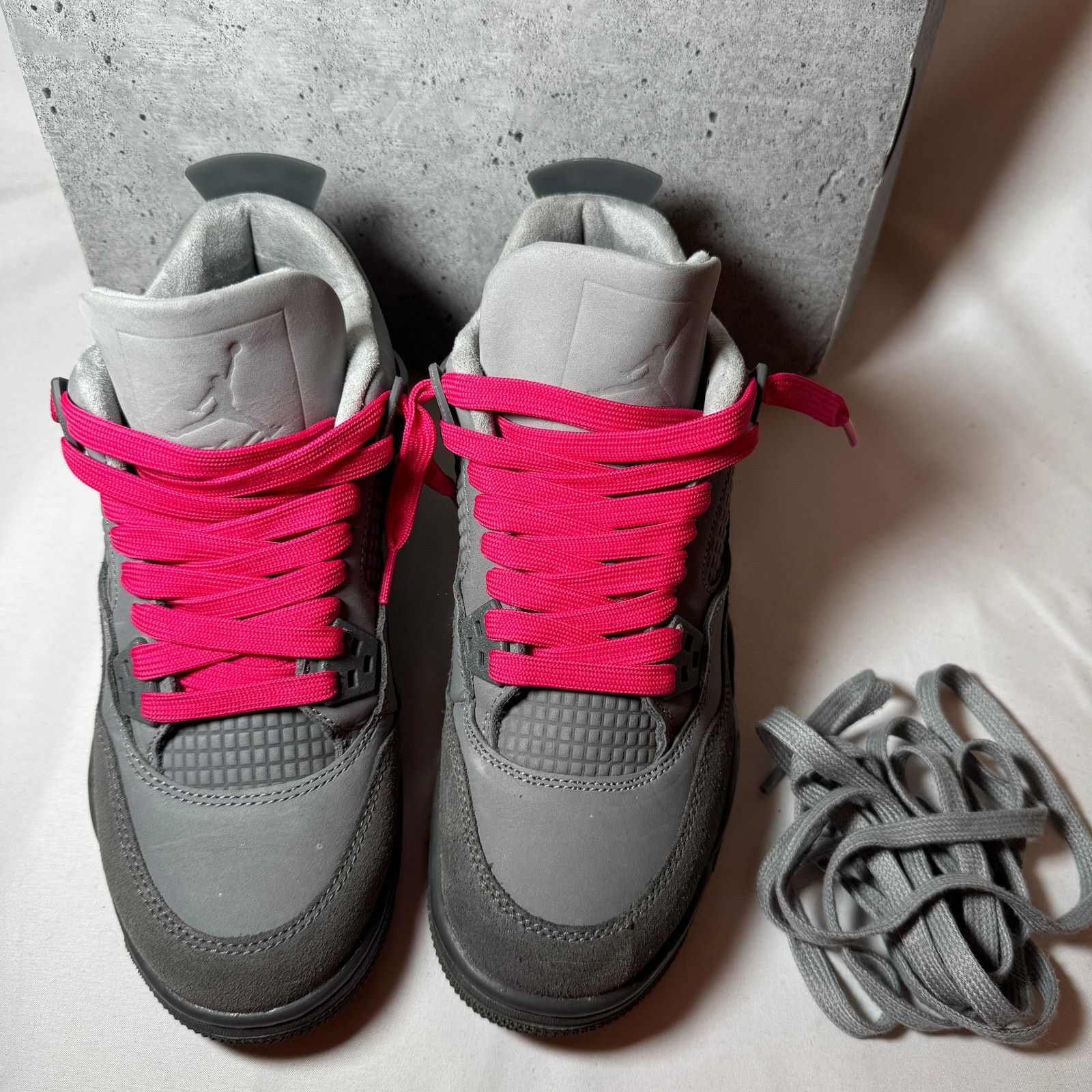 Jordan Brand × Nike Size 5 Nike Air Jordan 4 Retro SE GS Wet Cement Men's Shoes Size US 5 / EU 37 - 4 Thumbnail
