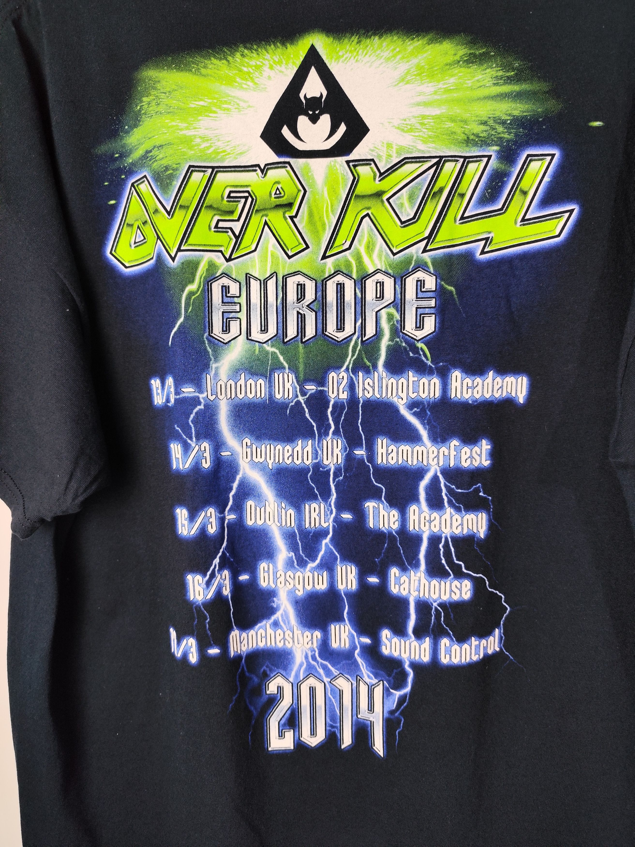 Band Tees × Vintage Vintage streetwear tour Overkill The Electric Age T-shirt Size US XL / EU 56 / 4 - 6 Thumbnail