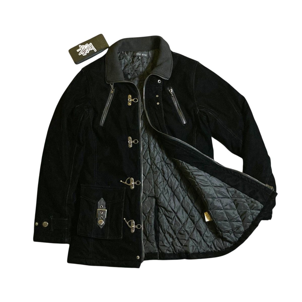 If Six Was Nine 🇯🇵 IN THE ATTIC METAL BUCKLE BONDAGE PUNK VELVET JACKET Size US M / EU 48-50 / 2 - 3 Thumbnail