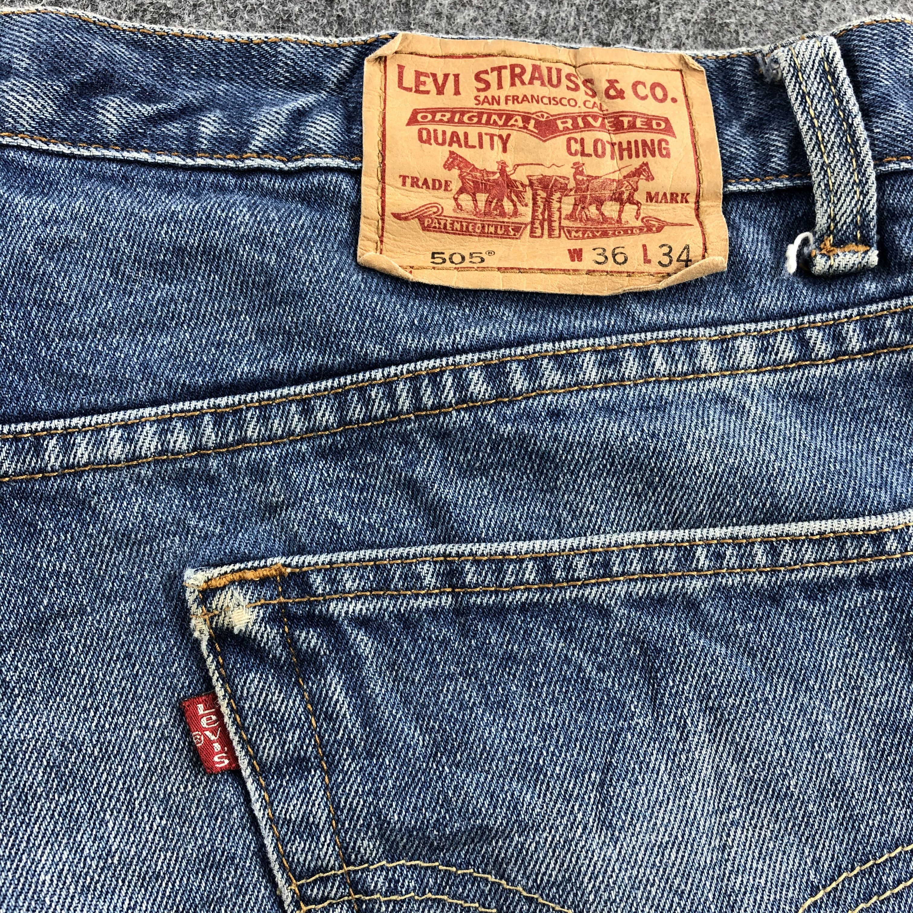 Levi's Vintage 90s Levis 505 Jeans-JM720 Size US 37 - 6 Thumbnail