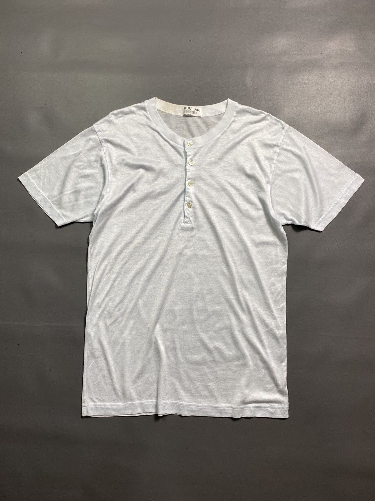 Helmut Lang Helmut Lang Button up Japan Henley Tee Size US M / EU 48-50 / 2 - 1 Thumbnail