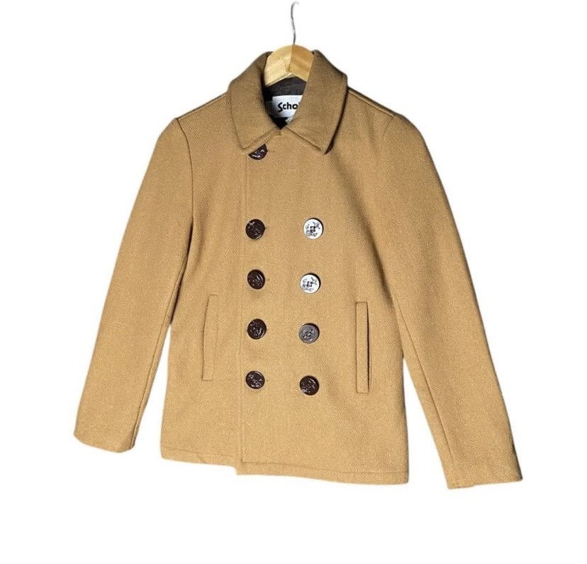 Schott Schott Classic Mustard Peacoat Wool Size US S / EU 44-46 / 1 - 2 Thumbnail