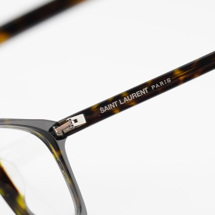 Saint Laurent Paris Saint Laurent SL559 OPT 003 Eyeglasses Havana 54mm Square Size ONE SIZE - 8 Thumbnail