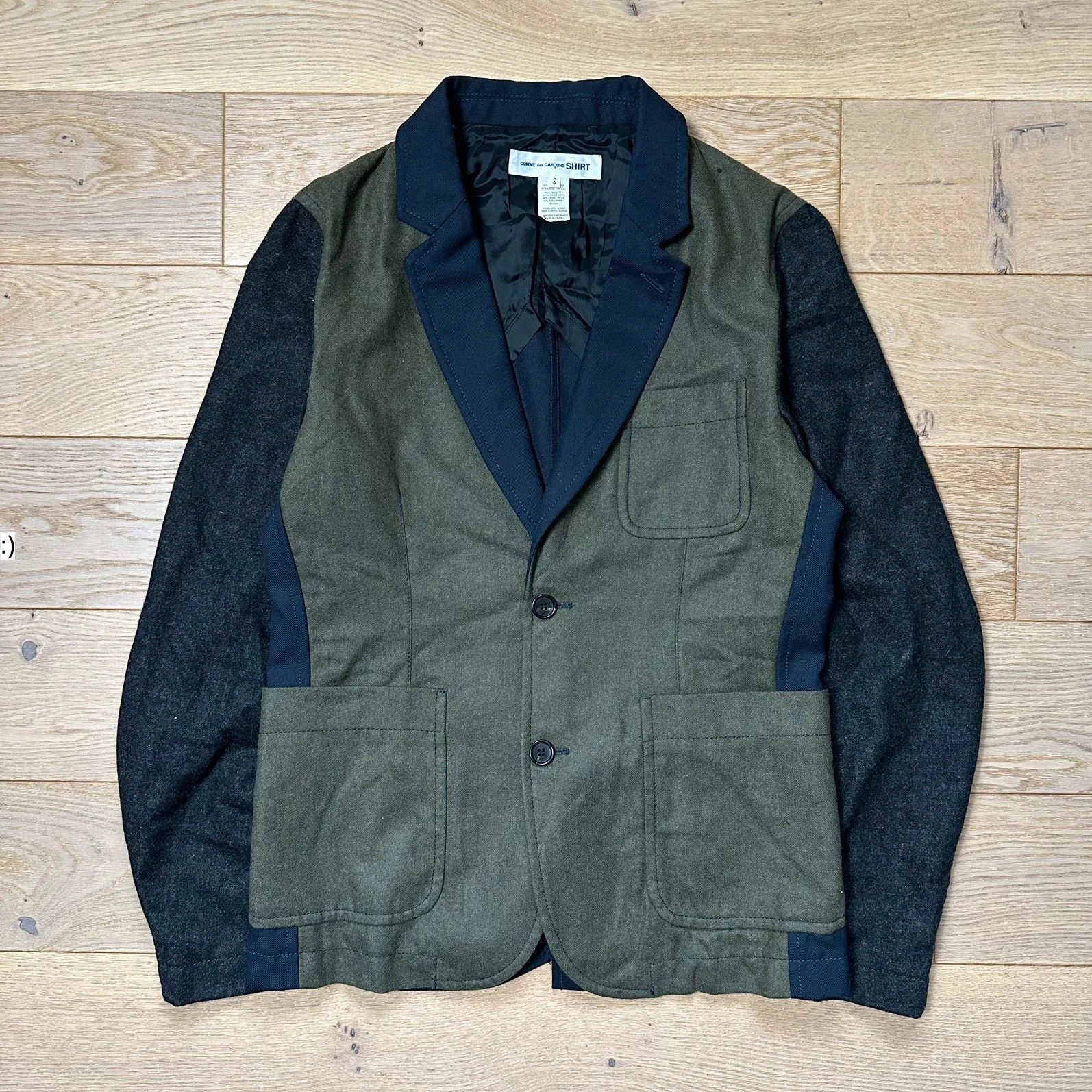Comme des Garcons SHIRT Jacket Comme des Garcons Shirt Black Olive Size US S / EU 44-46 / 1 - 1 Thumbnail