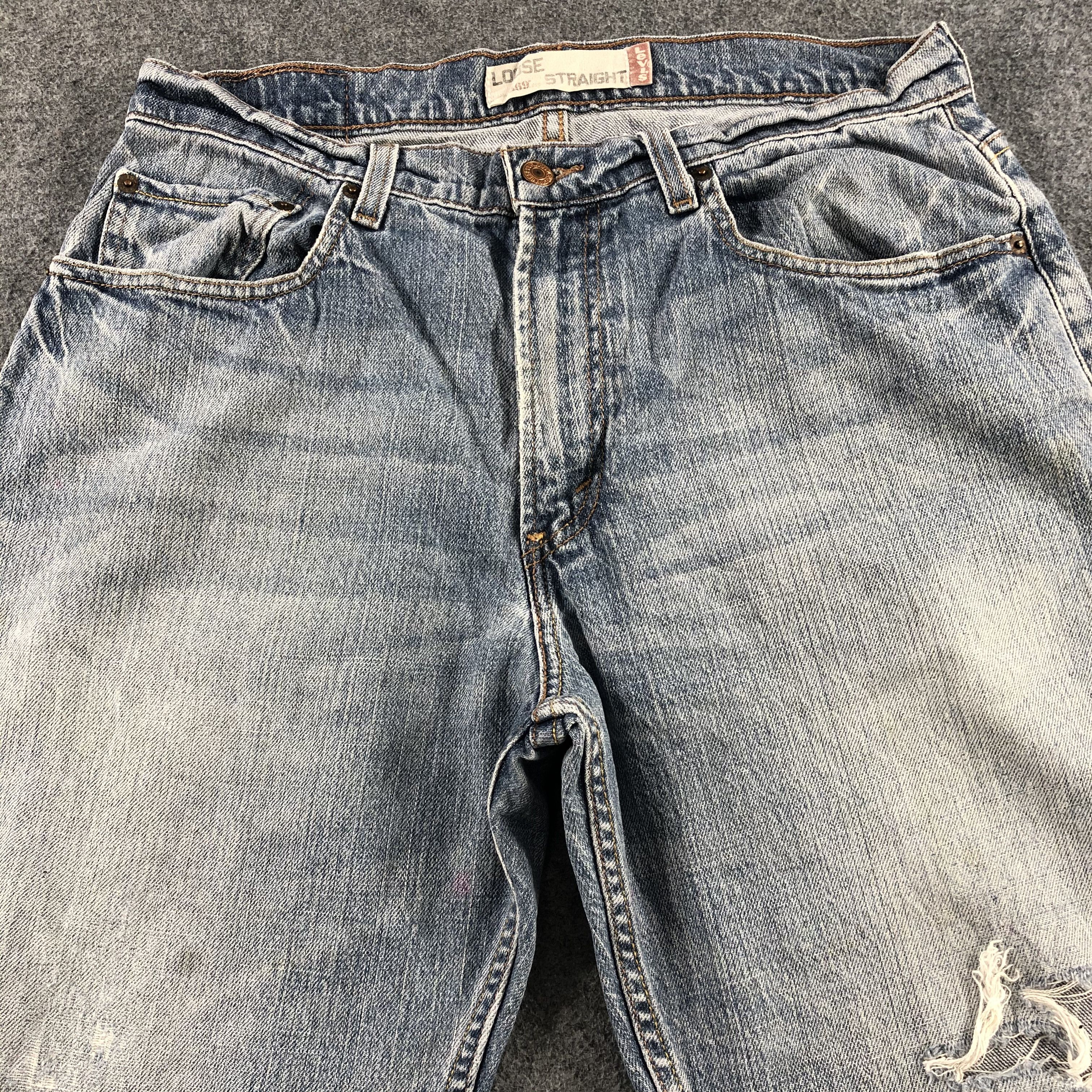 Levi's Vintage Light Wash Levis 569 Jeans-J2303 Size US 33 - 3 Thumbnail
