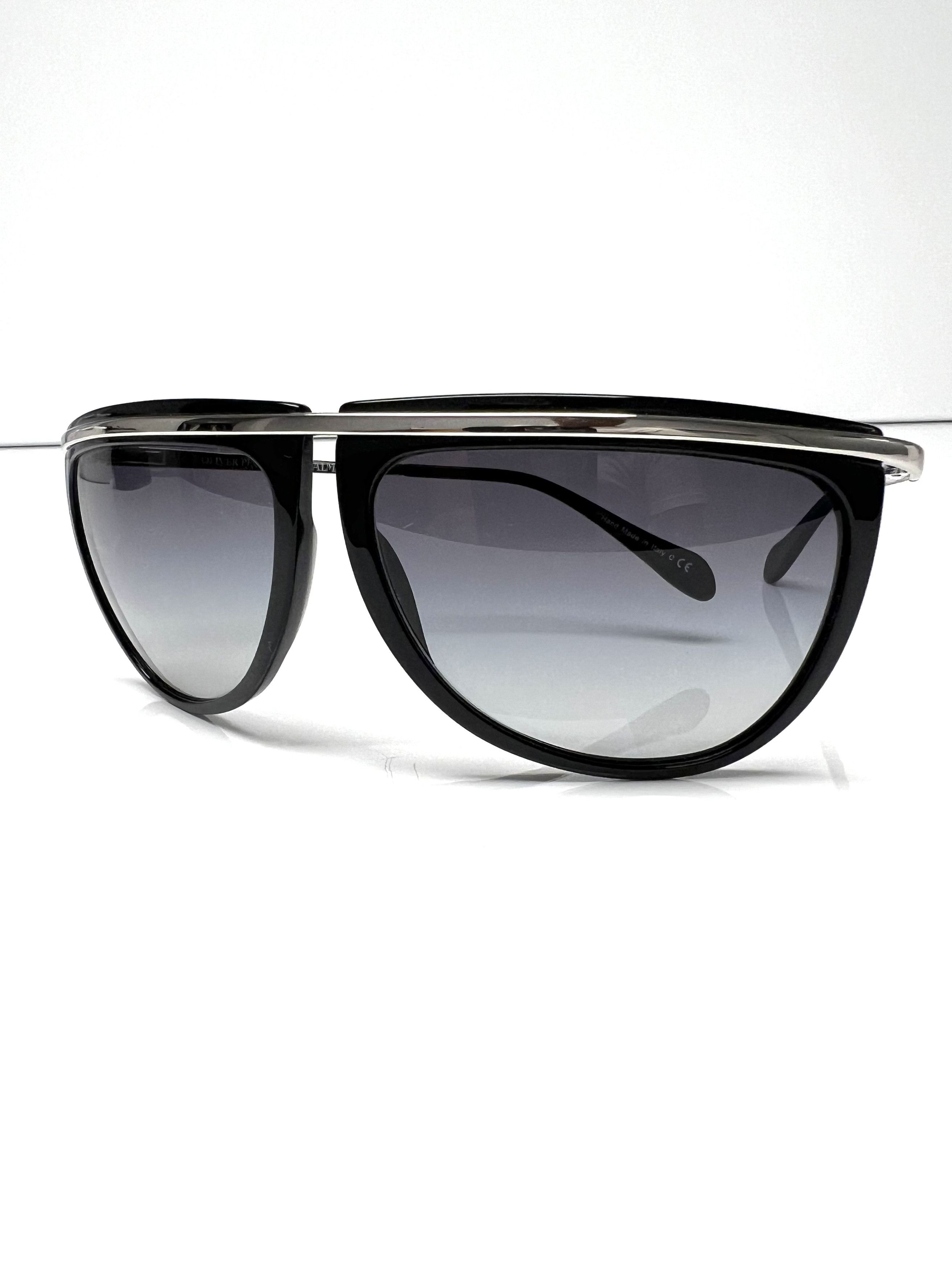 Balmain NEW OLIVER PEOPLES / BALMAIN GREY RADIENT AVIATOR SUNGLASSES Size ONE SIZE - 5 Thumbnail