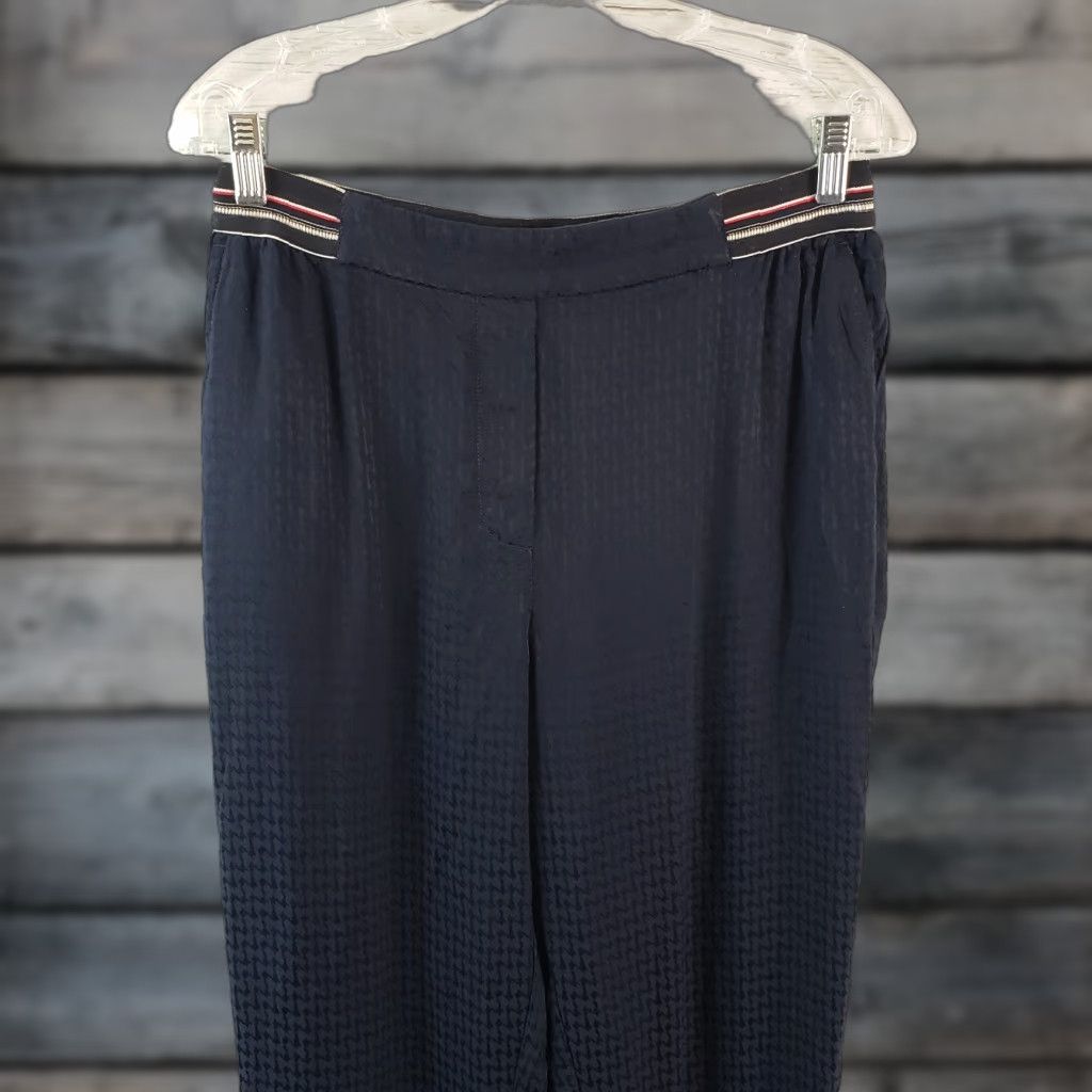 Anthropologie Anthropologie Womens The Essential Pull On Trouser Small Blue High Rise Pants Womens Size 28" / US 6 / IT 42 - 1 Thumbnail